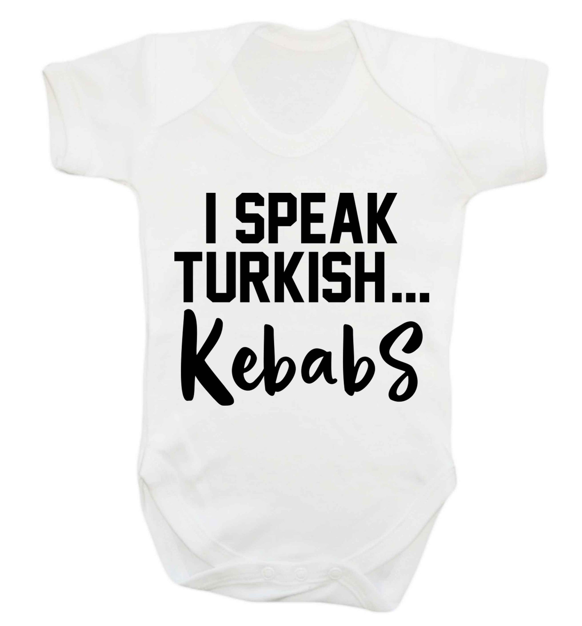 I speak Turkish...kebabs Baby Vest white 18-24 months