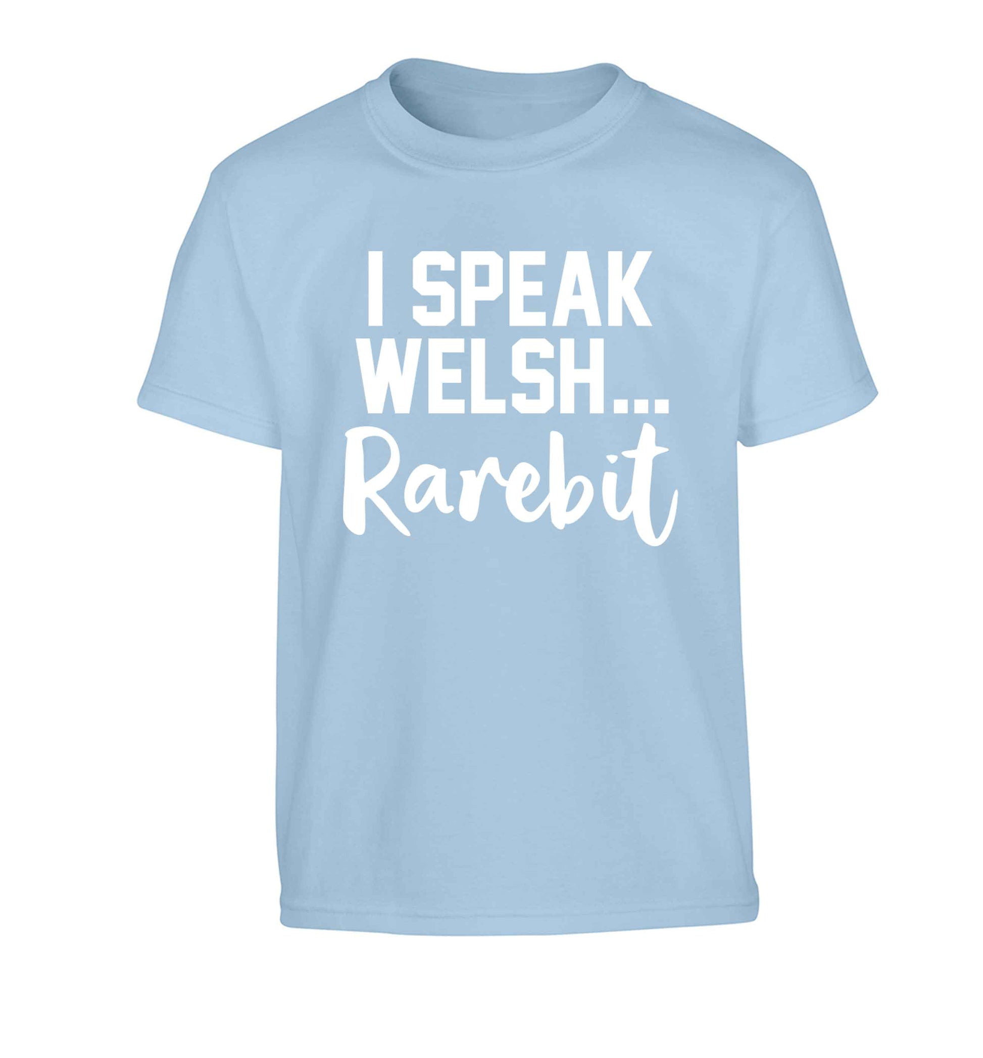 I speak Welsh...rarebit Children's light blue Tshirt 12-13 Years
