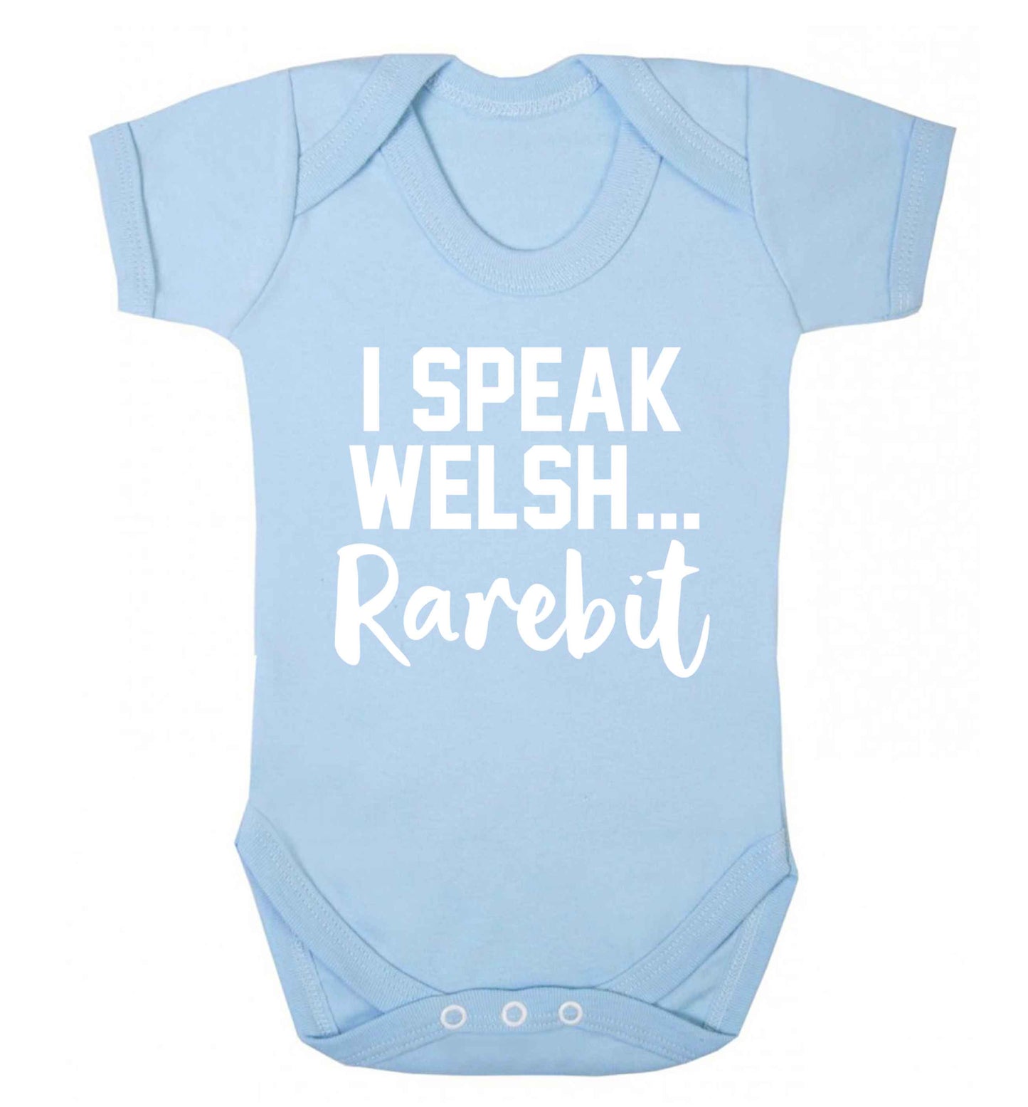 I speak Welsh...rarebit Baby Vest pale blue 18-24 months
