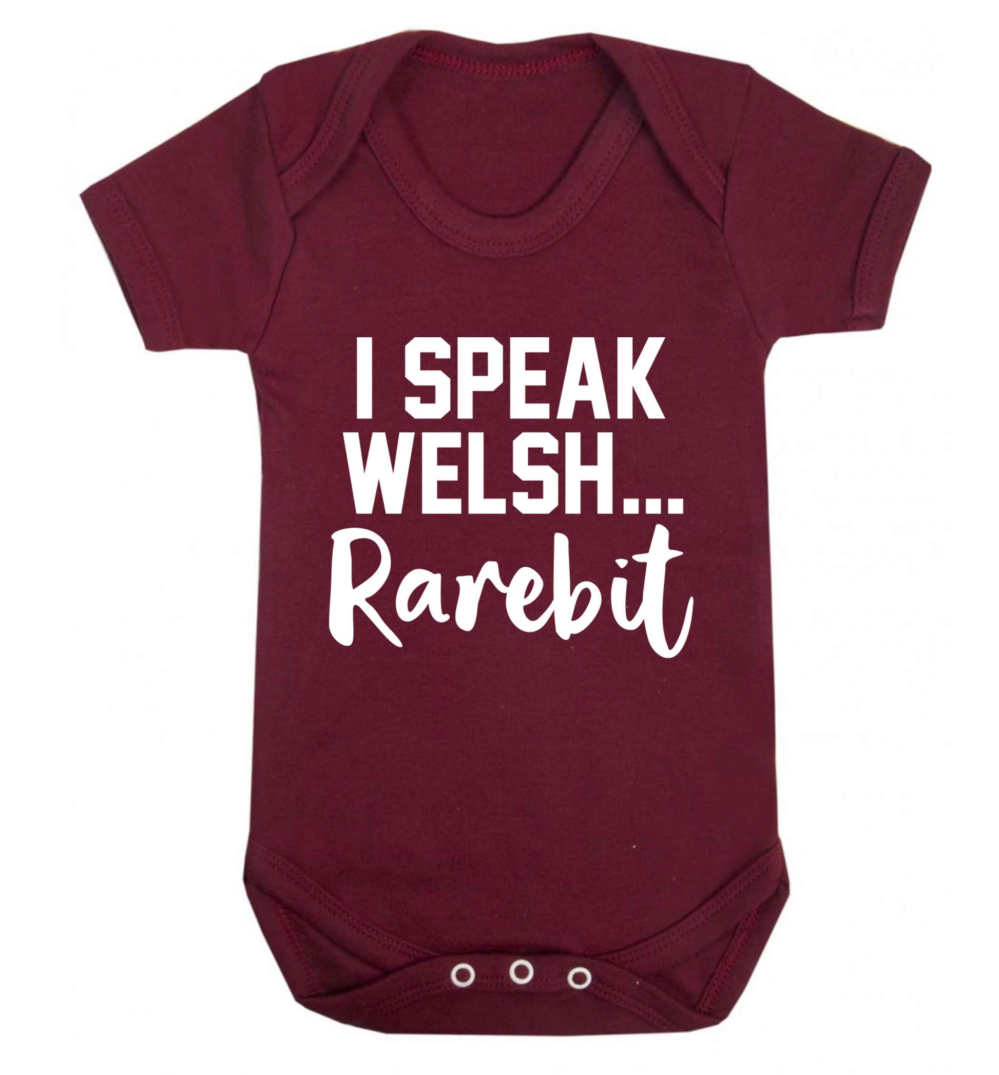 I speak Welsh...rarebit Baby Vest maroon 18-24 months