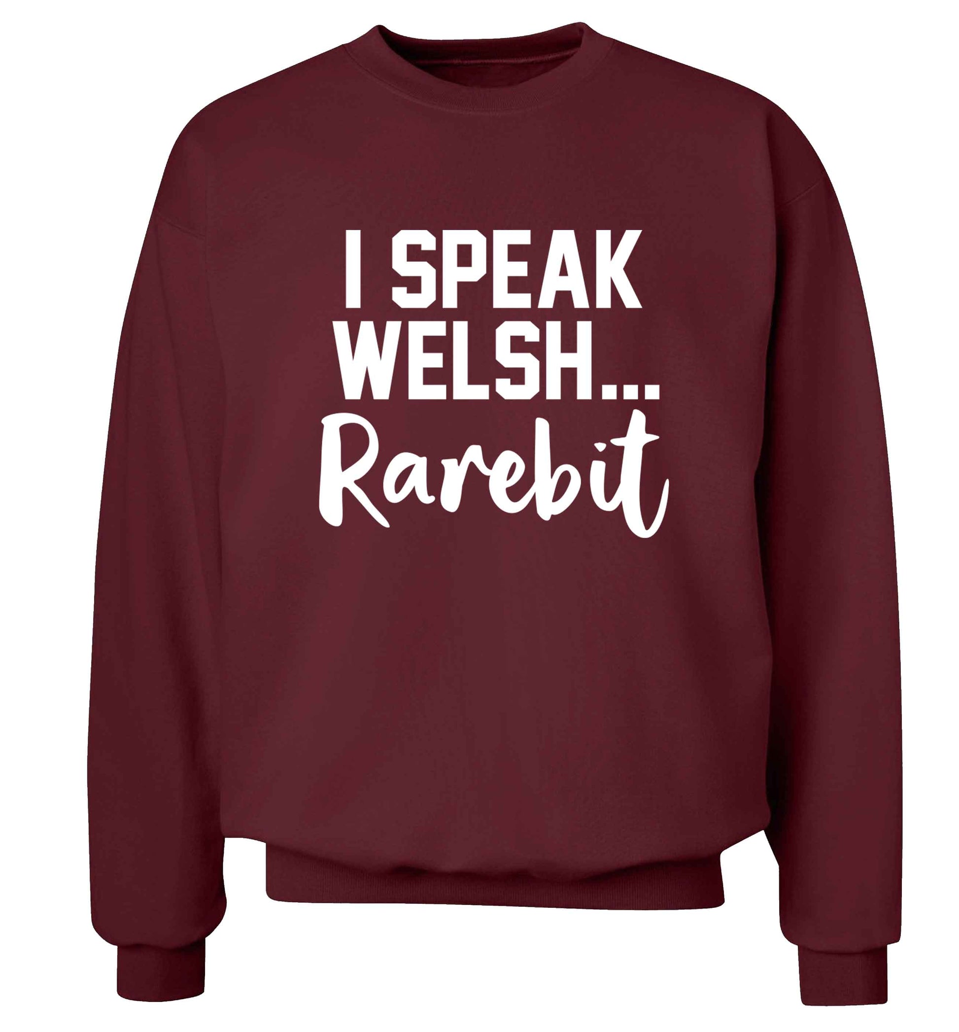 I speak Welsh...rarebit Adult's unisex maroon Sweater 2XL