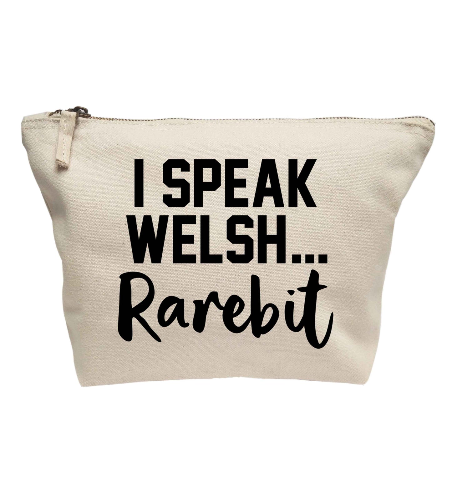 I speak Welsh...rarebit | makeup / wash bag