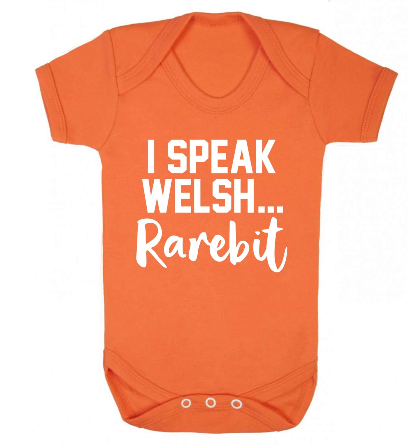 I speak Welsh...rarebit Baby Vest orange 18-24 months