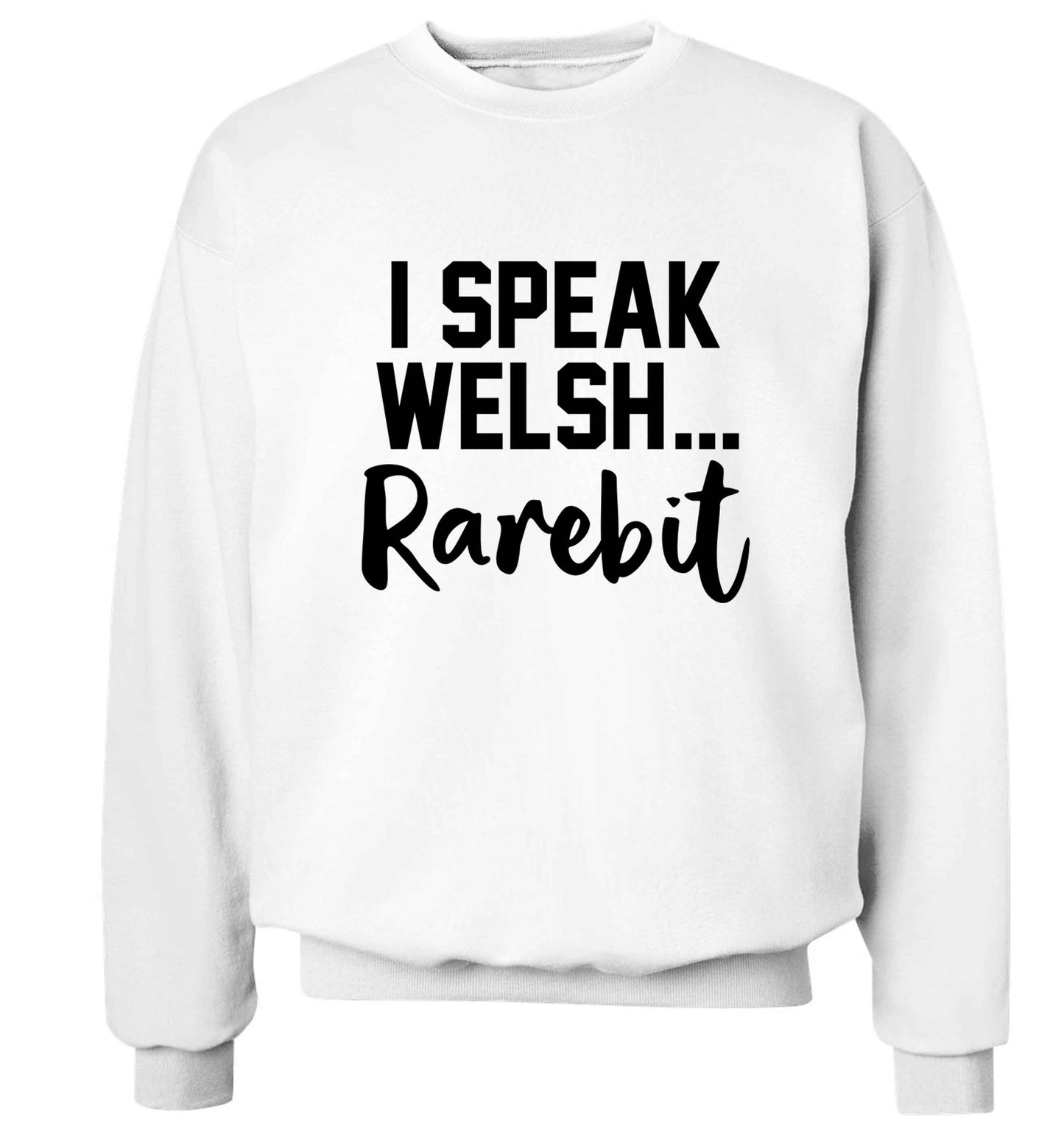 I speak Welsh...rarebit Adult's unisex white Sweater 2XL