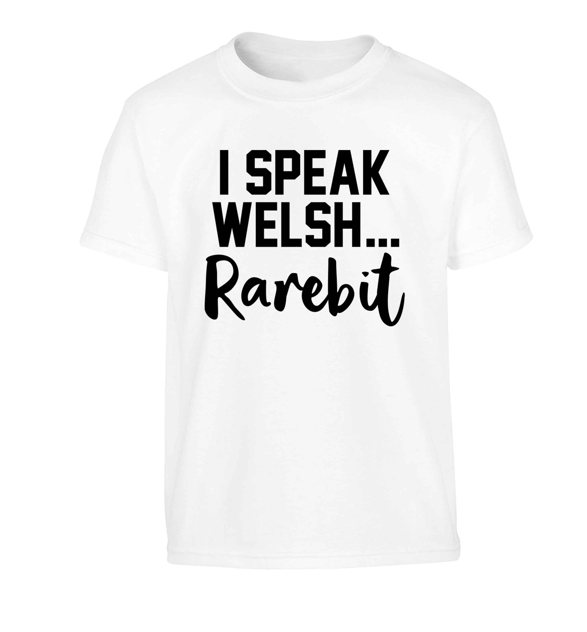 I speak Welsh...rarebit Children's white Tshirt 12-13 Years