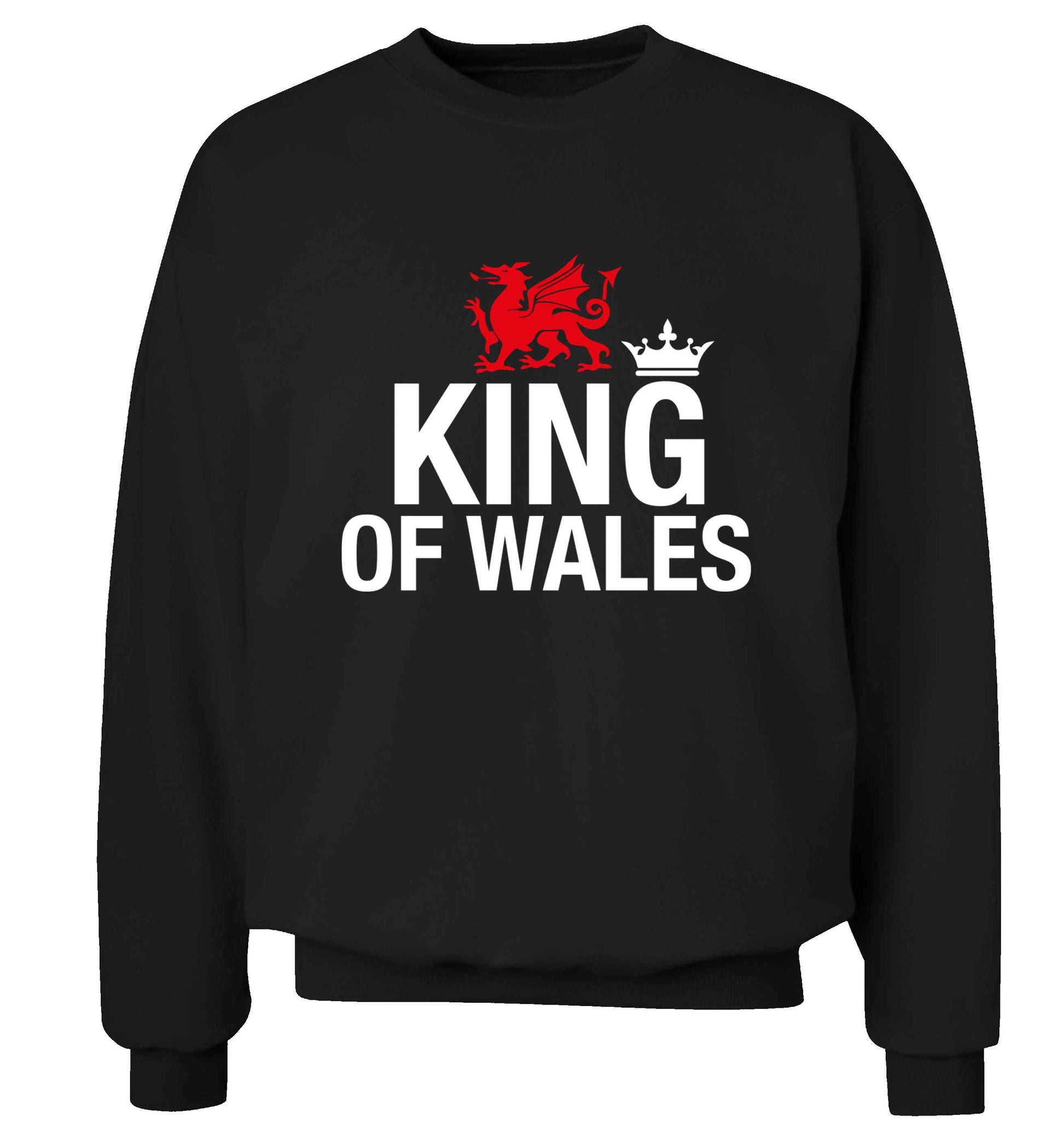 King of Wales Adult's unisex black Sweater 2XL