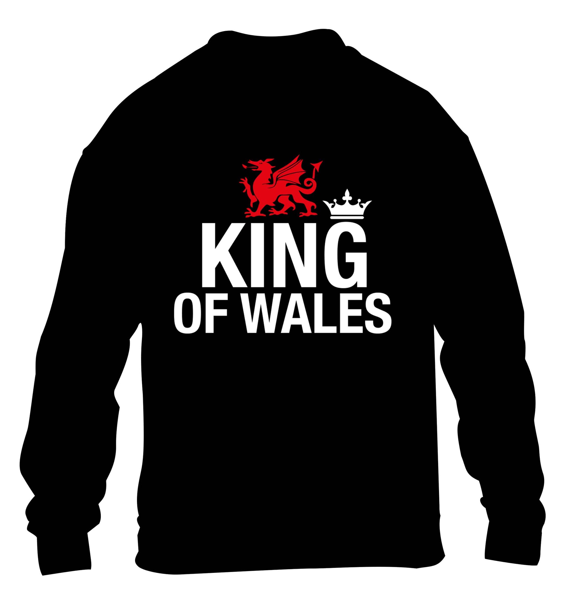 King of Wales children's black sweater 12-13 Years