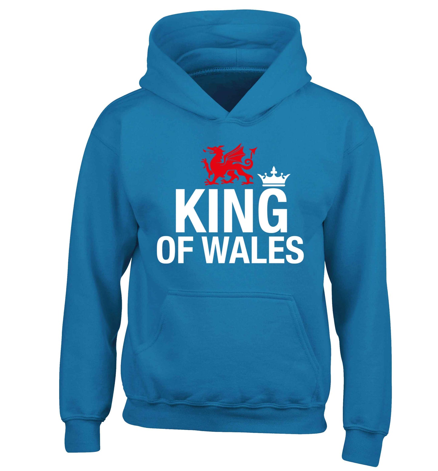 King of Wales children's blue hoodie 12-13 Years