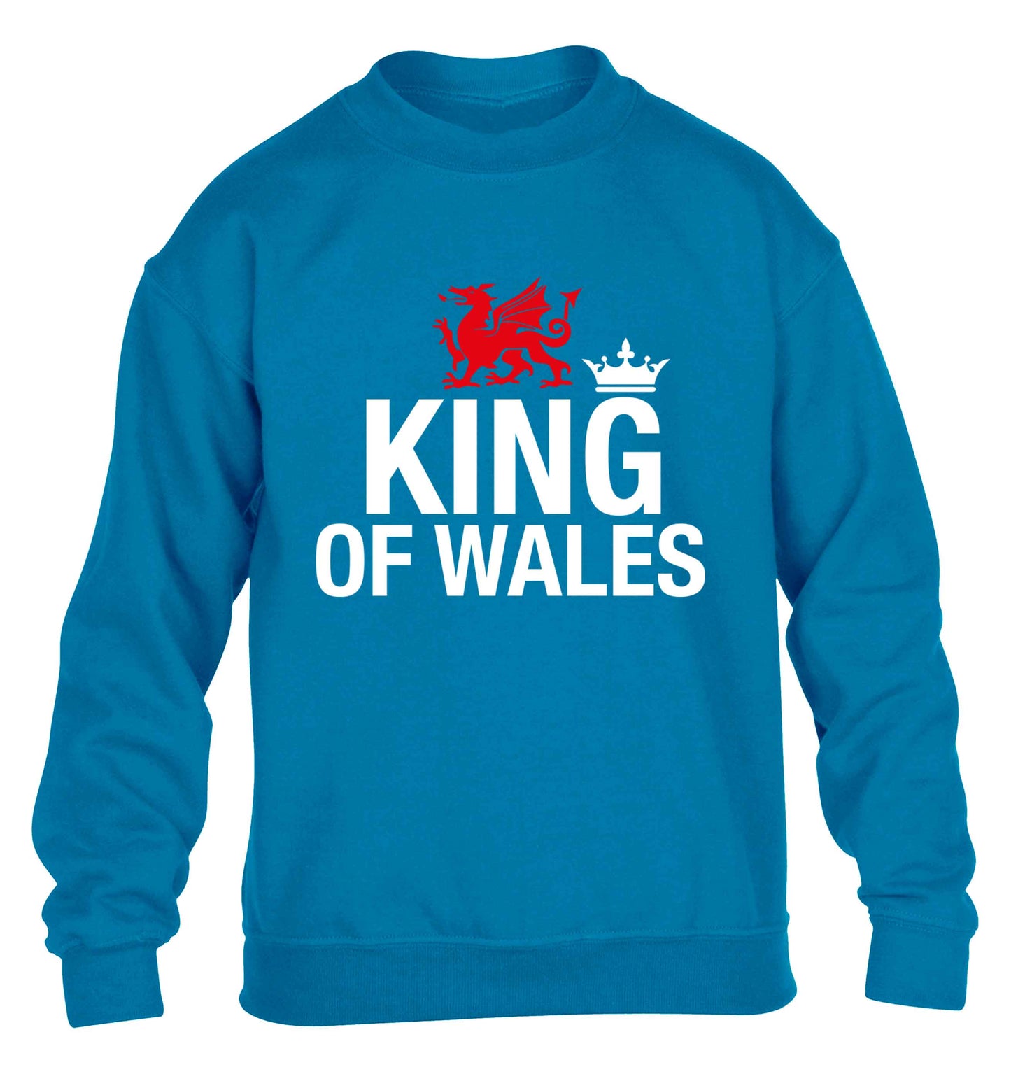 King of Wales children's blue sweater 12-13 Years
