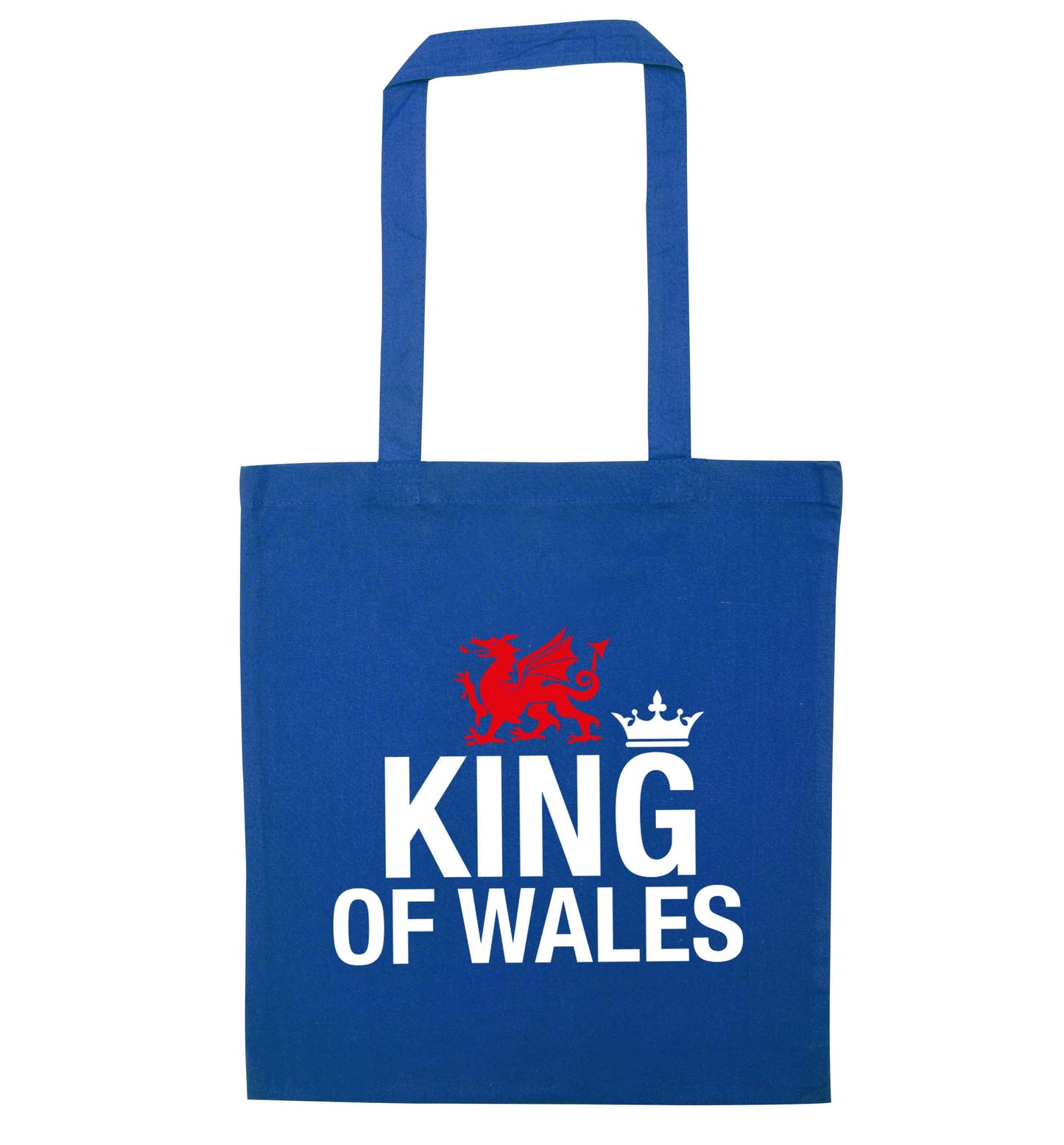 King of Wales blue tote bag