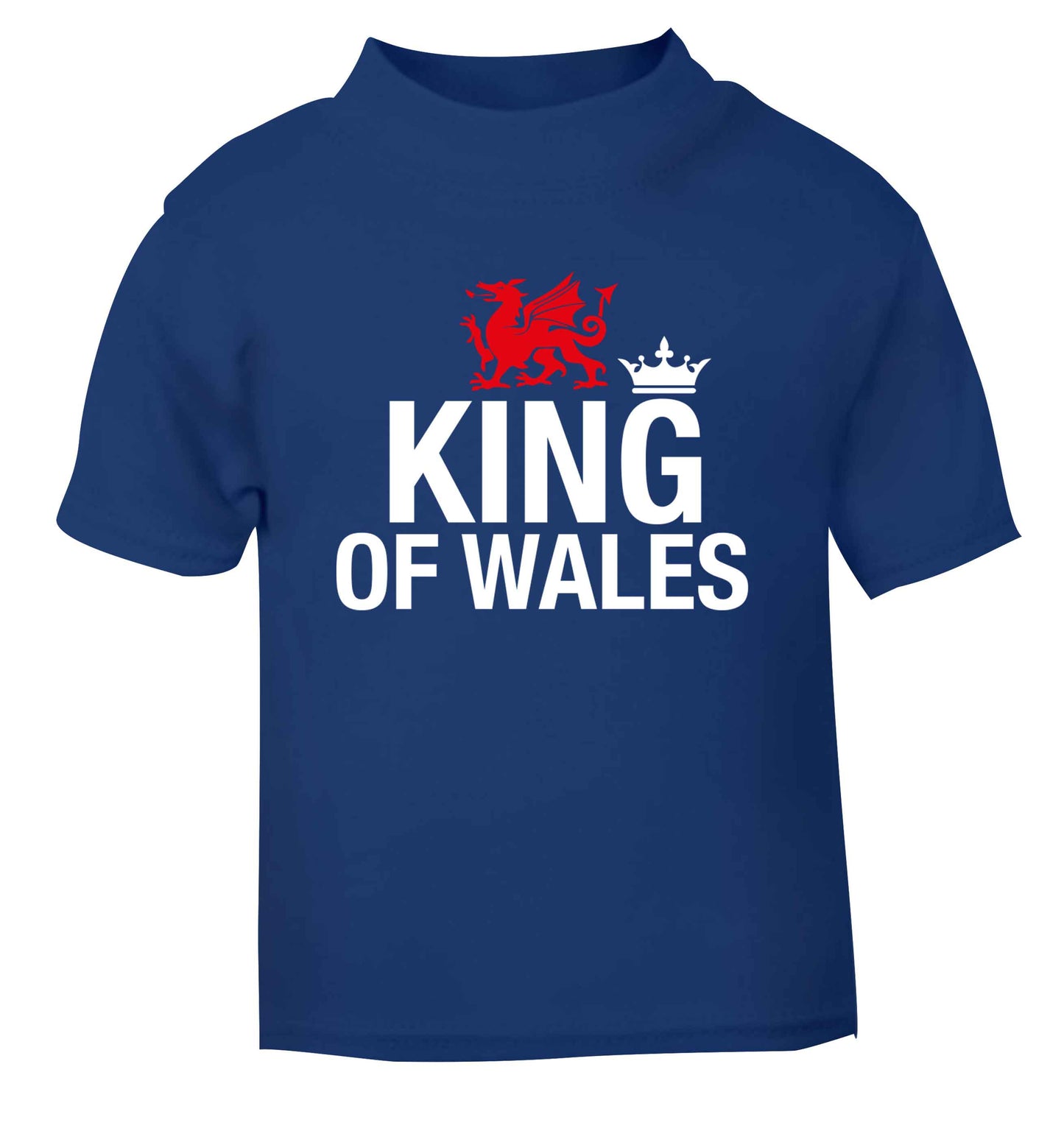 King of Wales blue Baby Toddler Tshirt 2 Years