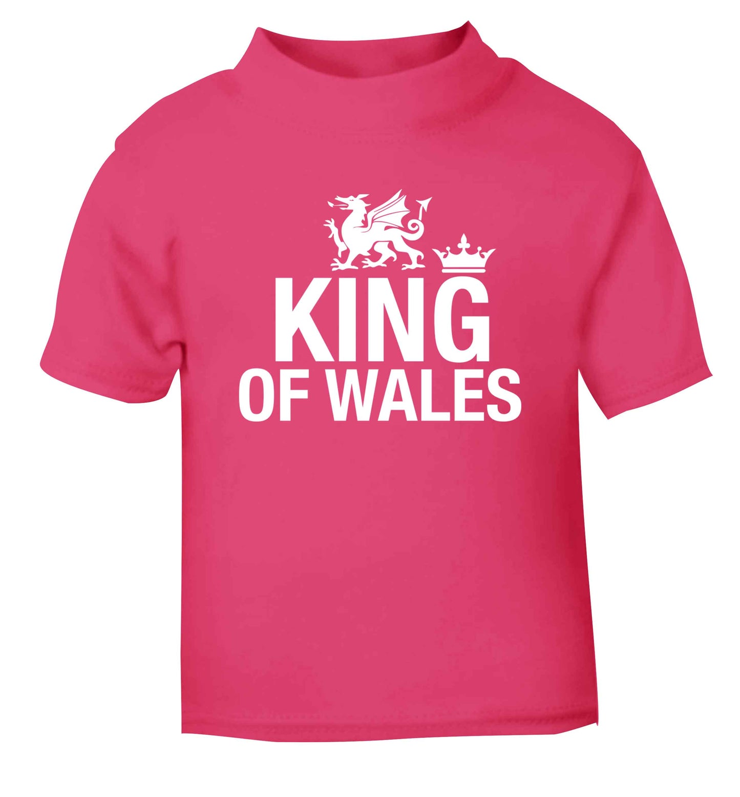 King of Wales pink Baby Toddler Tshirt 2 Years