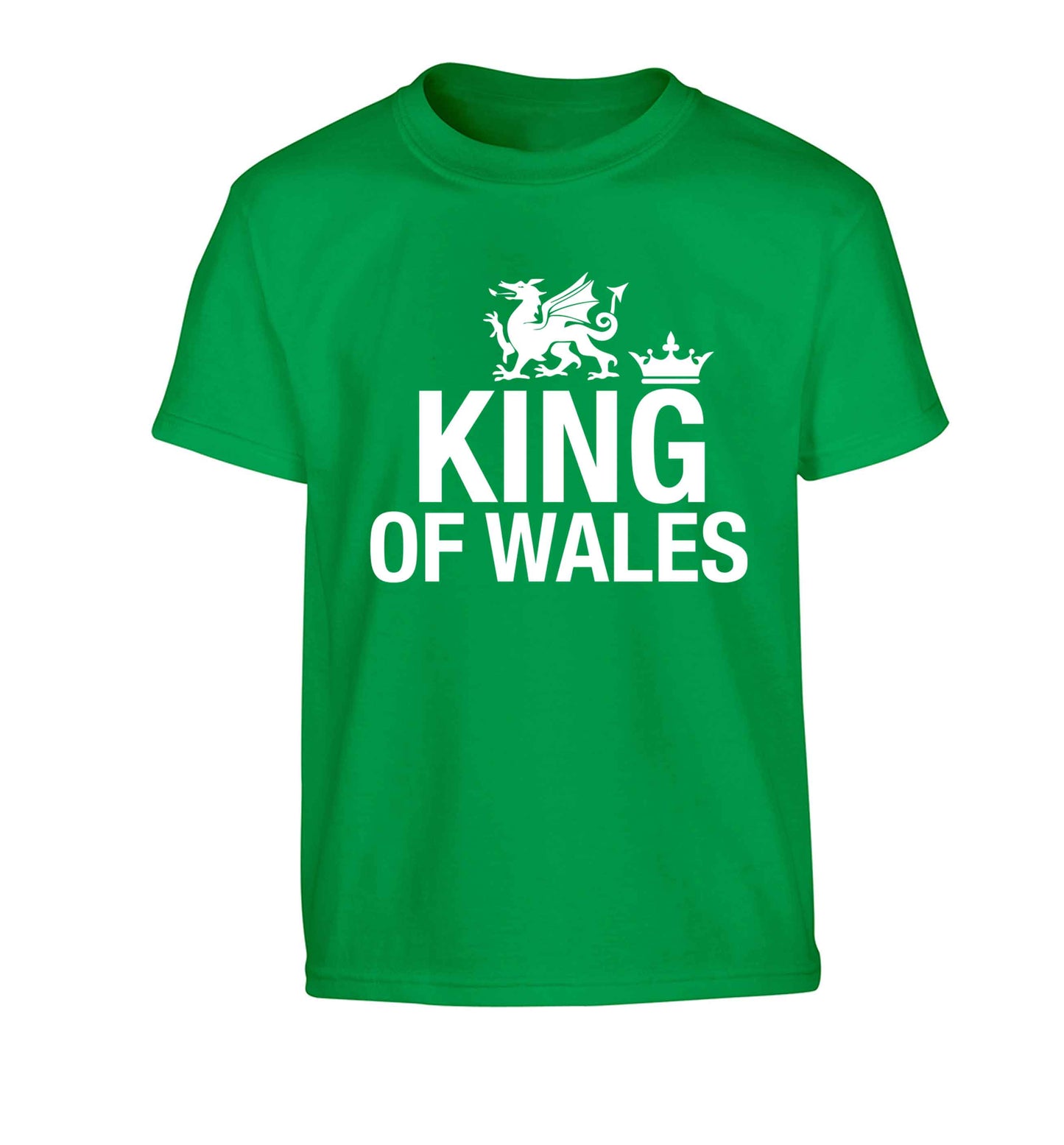 King of Wales Children's green Tshirt 12-13 Years