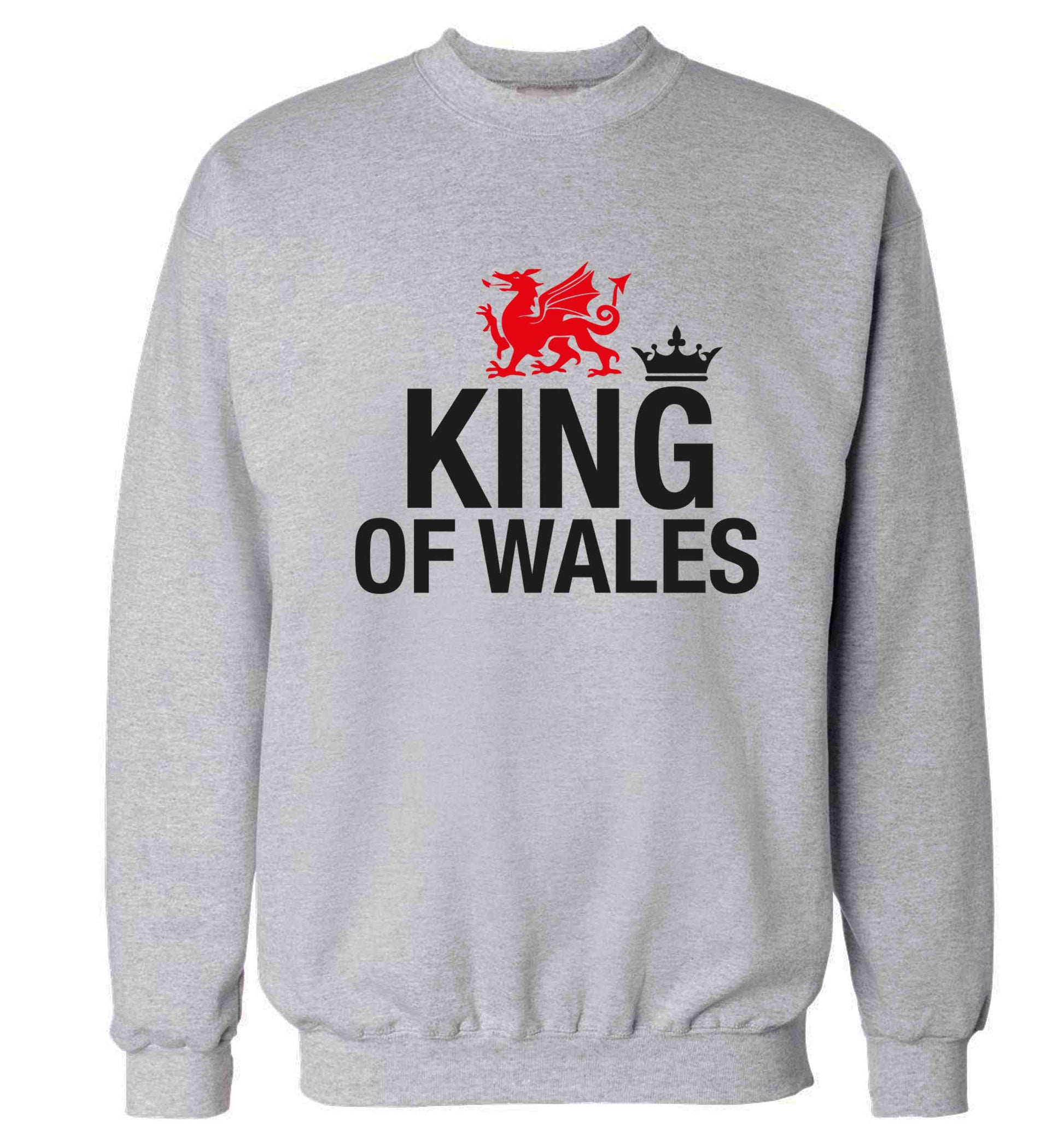 King of Wales Adult's unisex grey Sweater 2XL