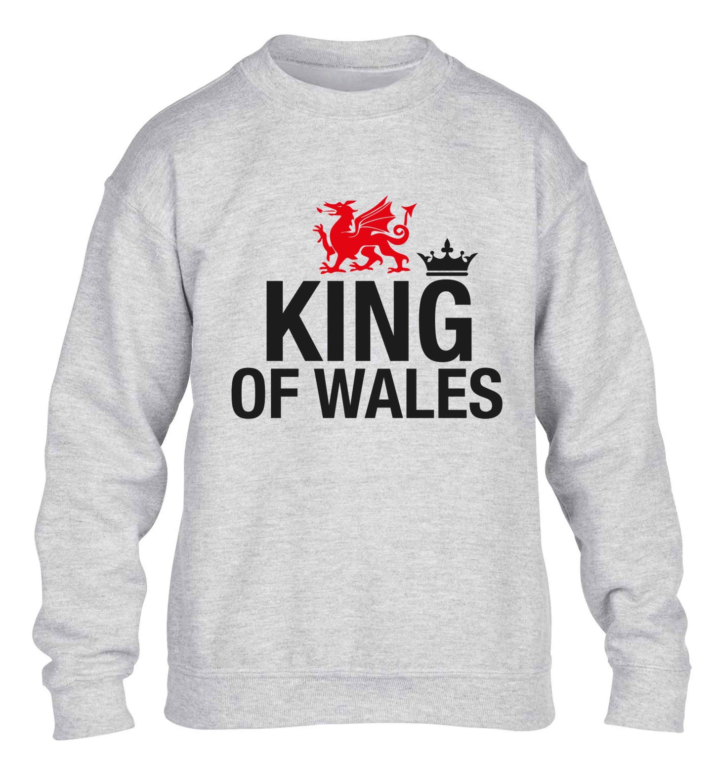 King of Wales children's grey sweater 12-13 Years