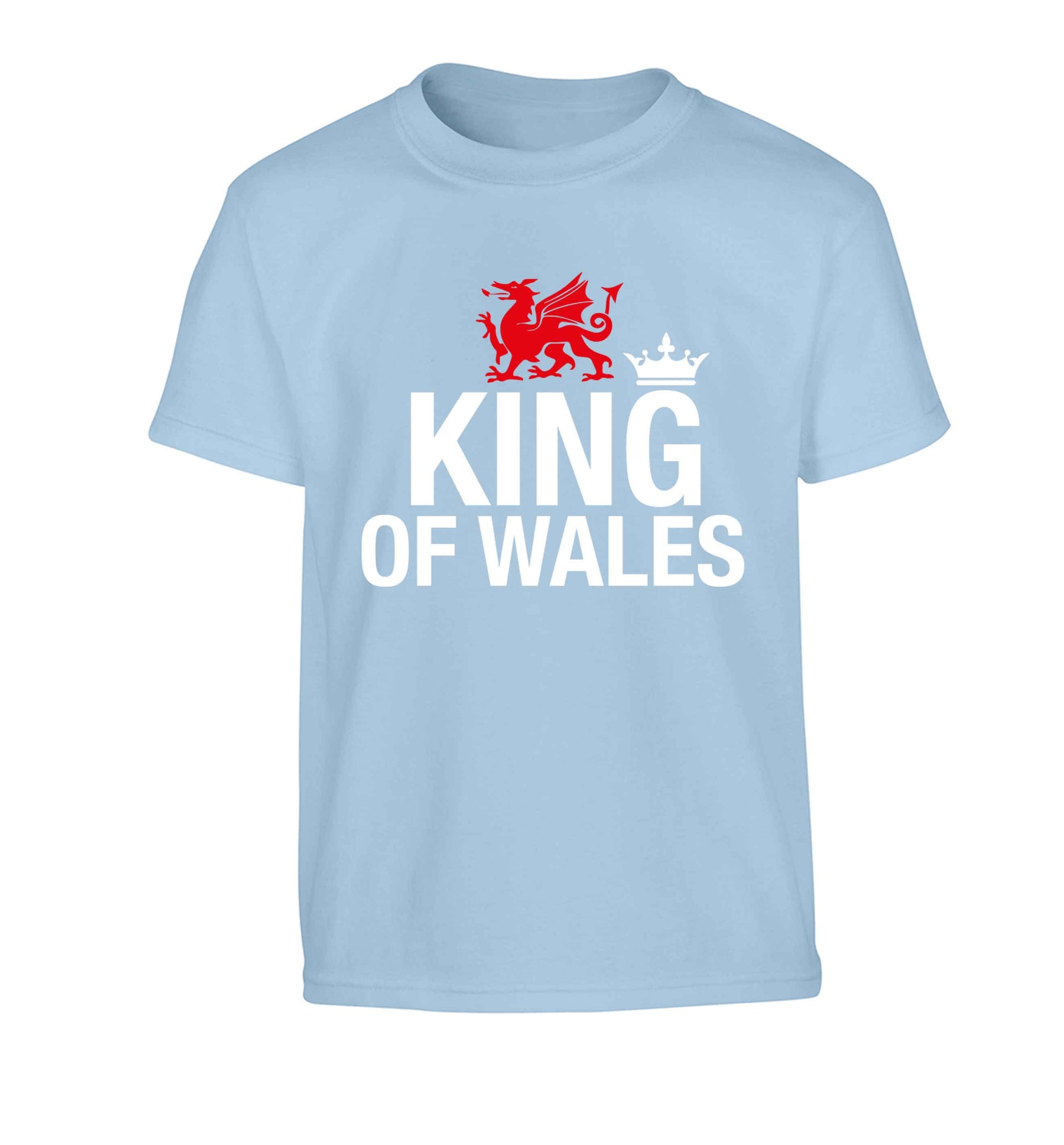 King of Wales Children's light blue Tshirt 12-13 Years