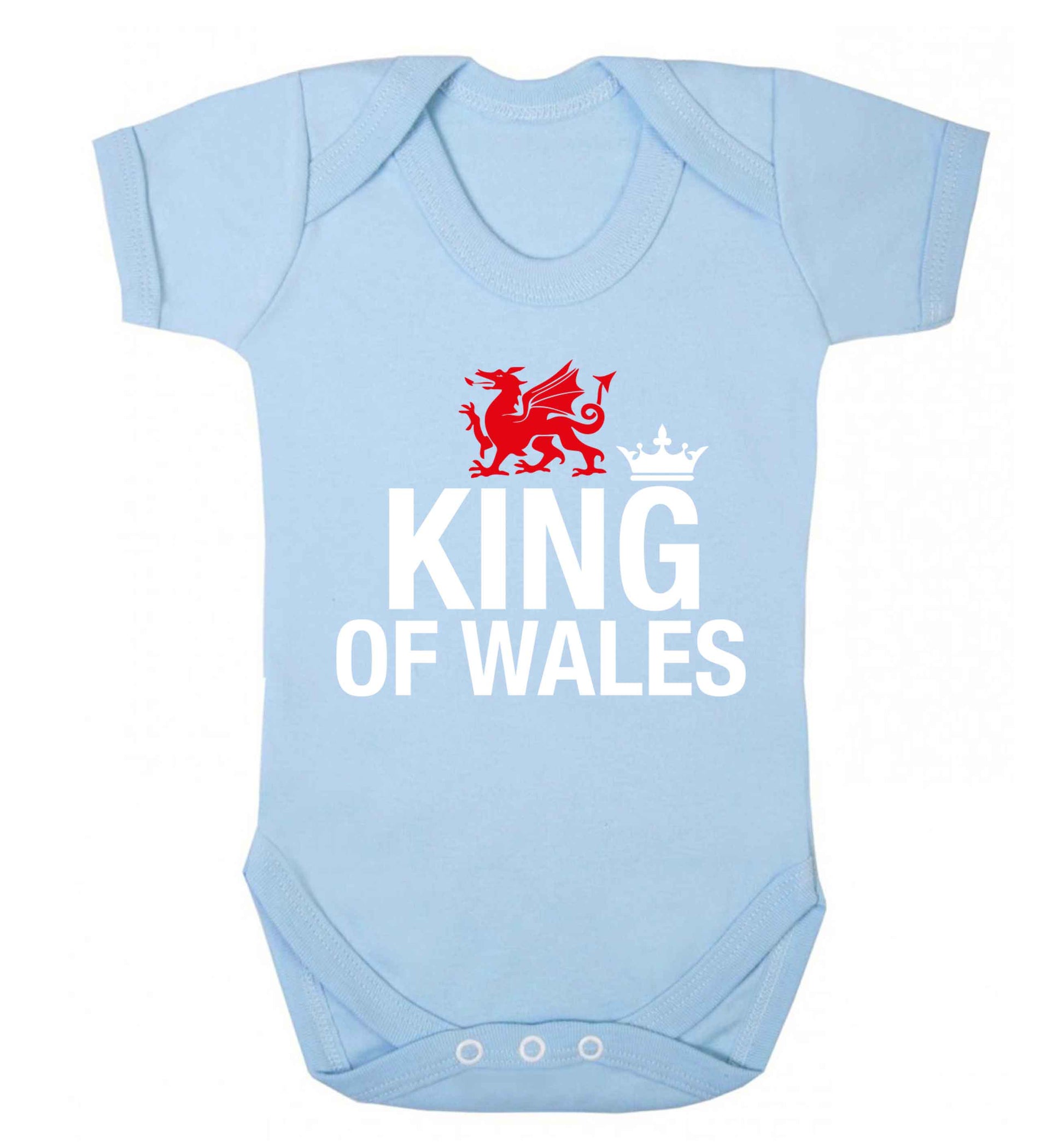 King of Wales Baby Vest pale blue 18-24 months