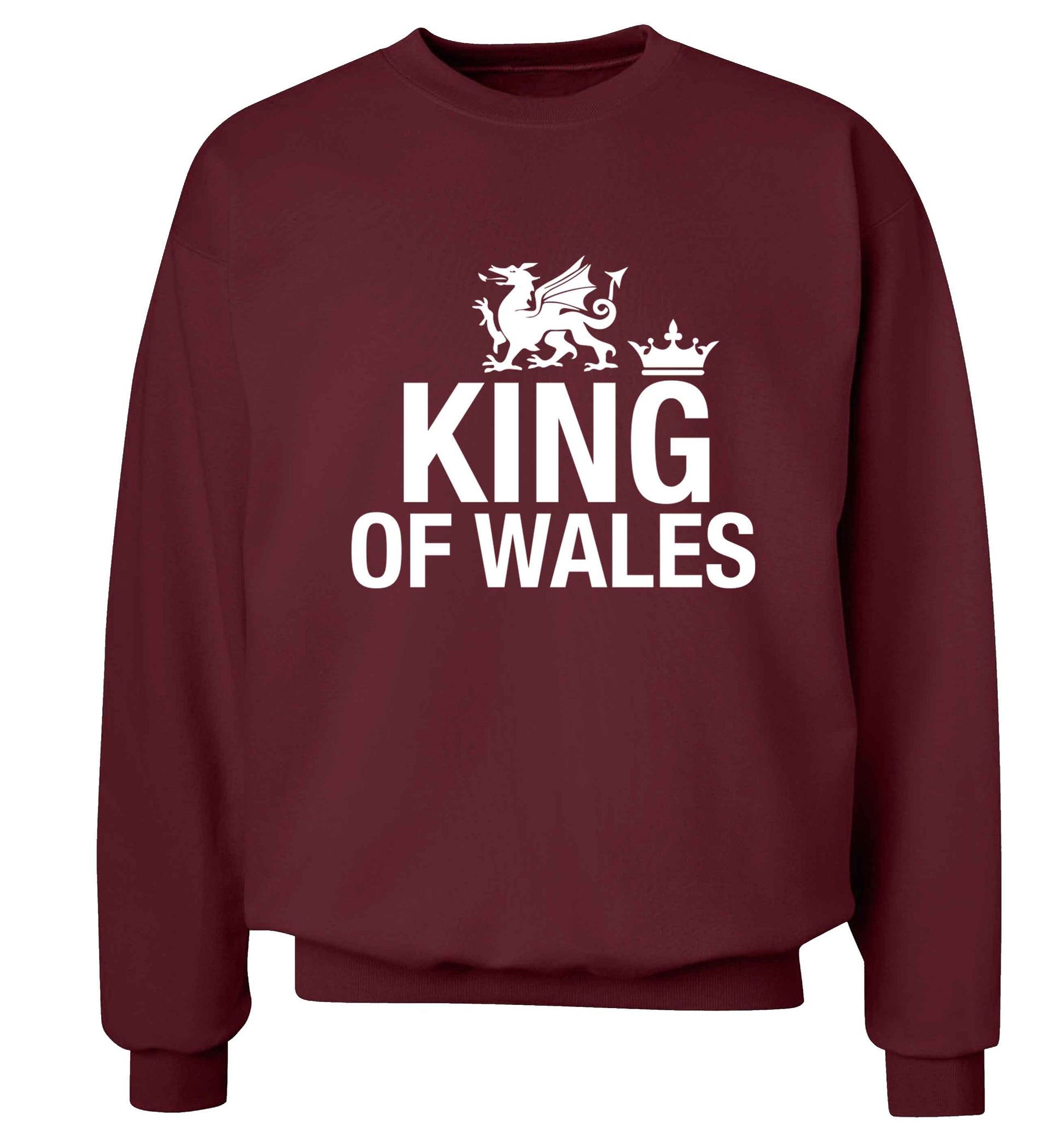 King of Wales Adult's unisex maroon Sweater 2XL