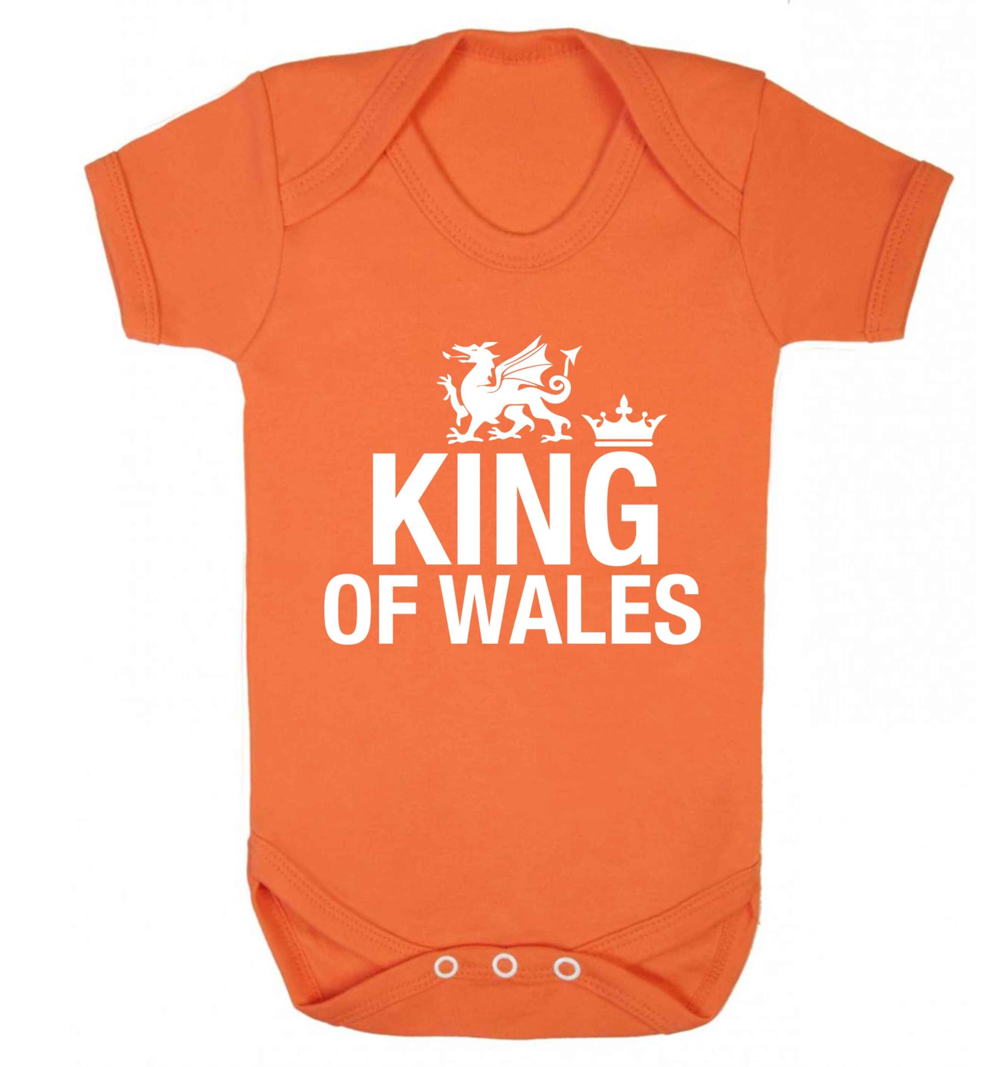 King of Wales Baby Vest orange 18-24 months
