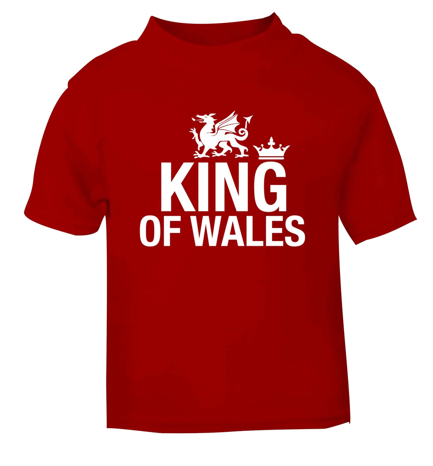 King of Wales red Baby Toddler Tshirt 2 Years