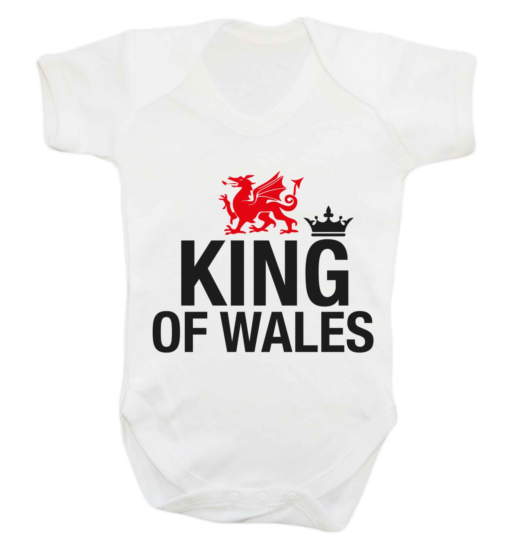 King of Wales Baby Vest white 18-24 months