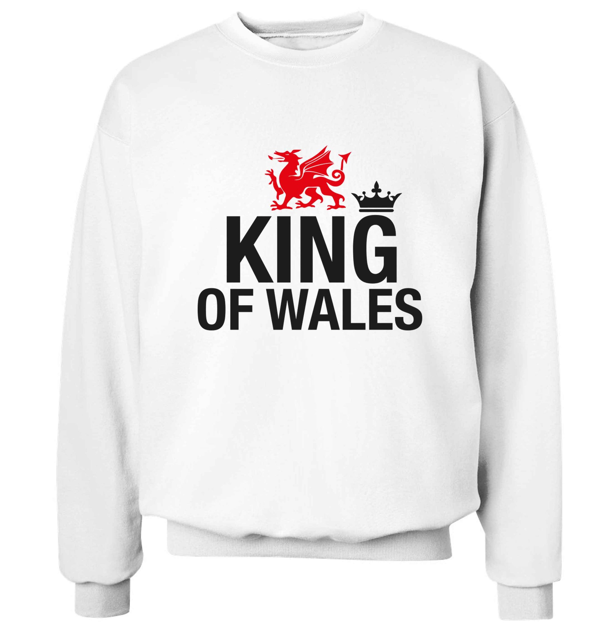 King of Wales Adult's unisex white Sweater 2XL