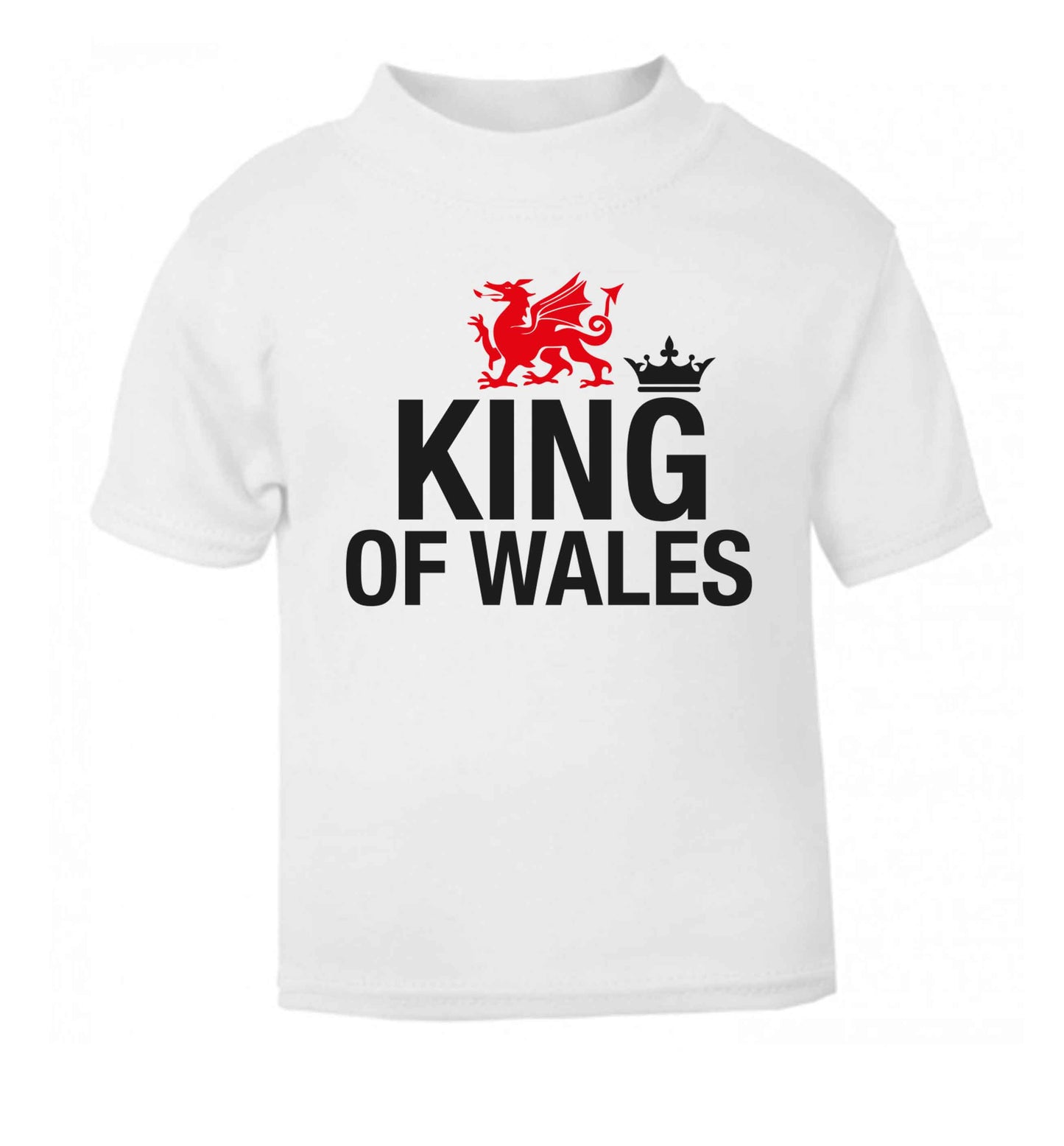 King of Wales white Baby Toddler Tshirt 2 Years