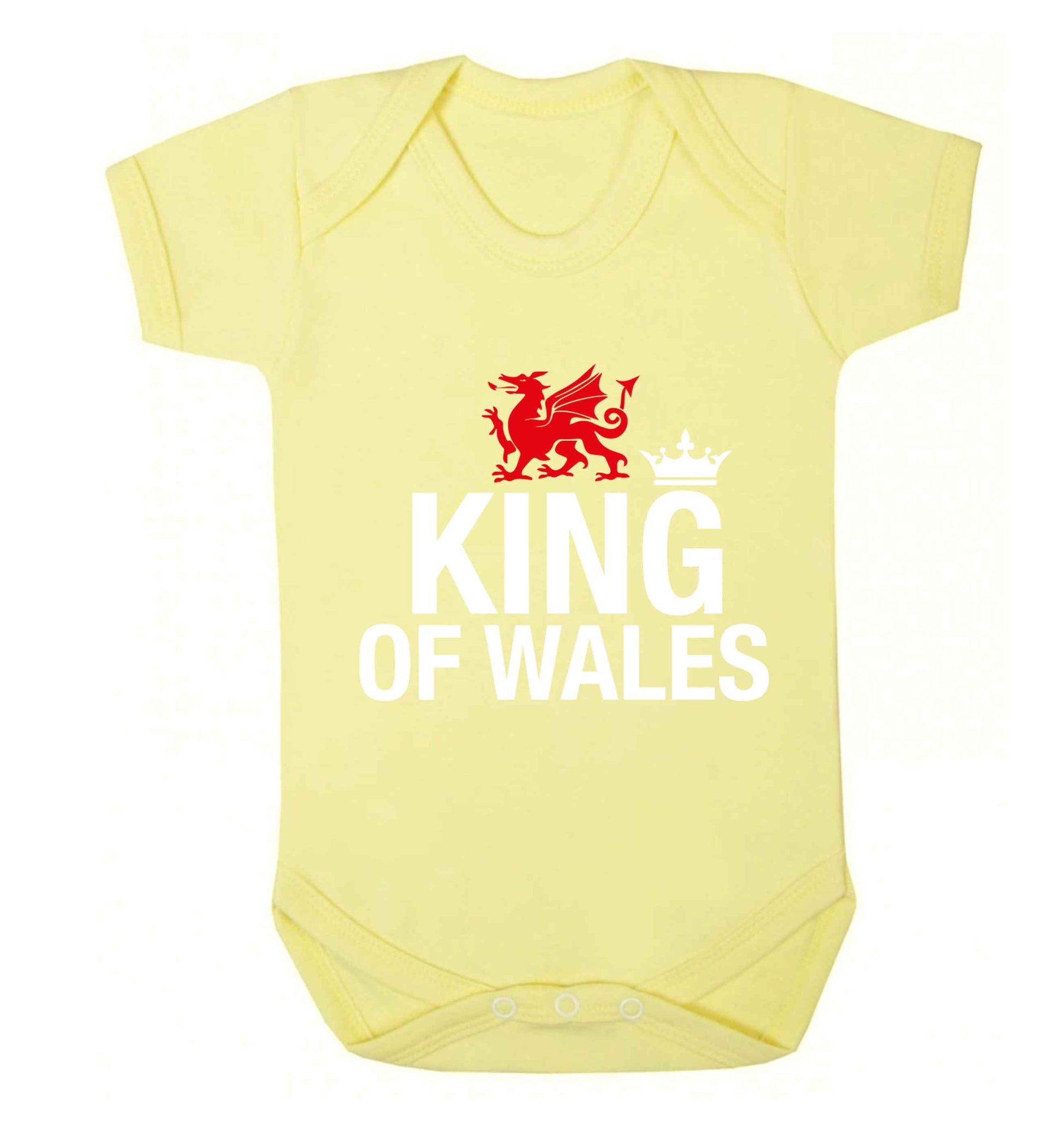 King of Wales Baby Vest pale yellow 18-24 months