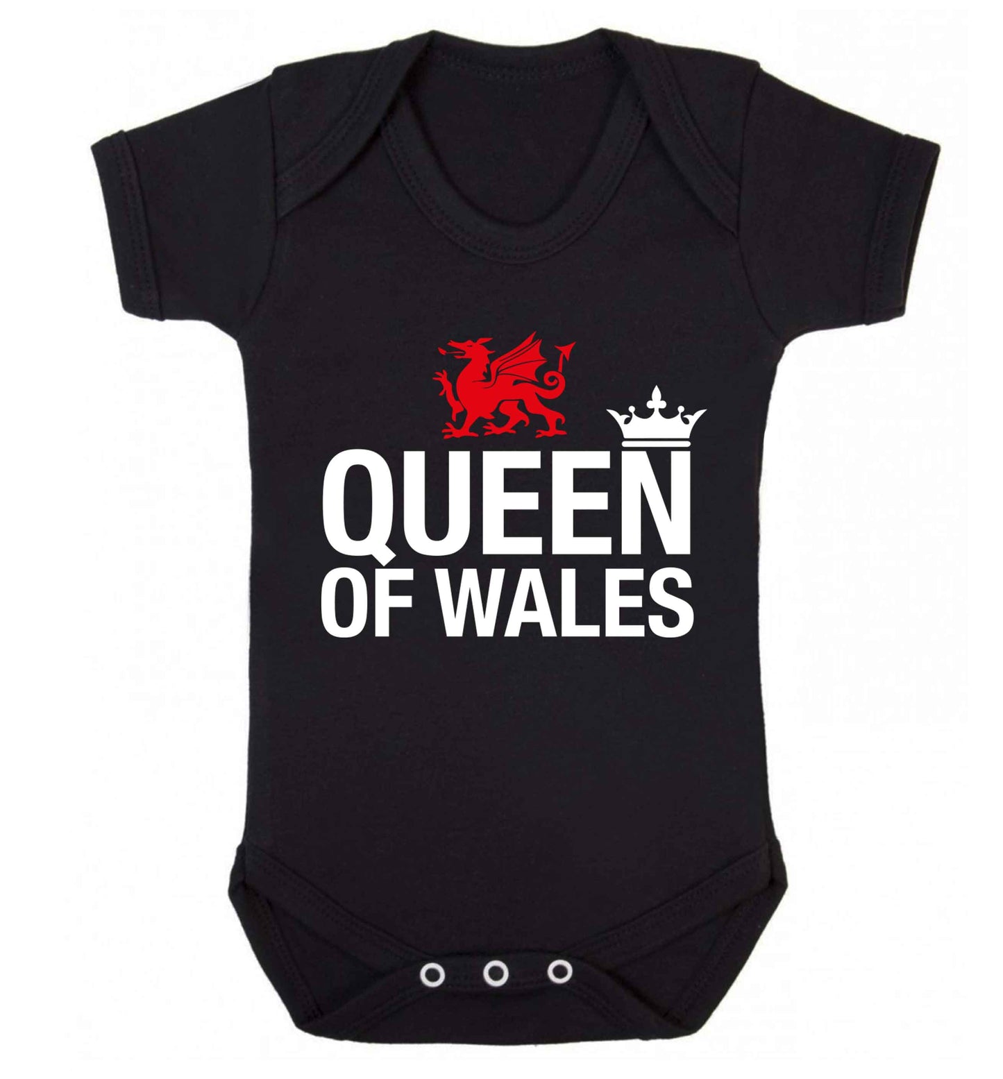 Queen of Wales Baby Vest black 18-24 months
