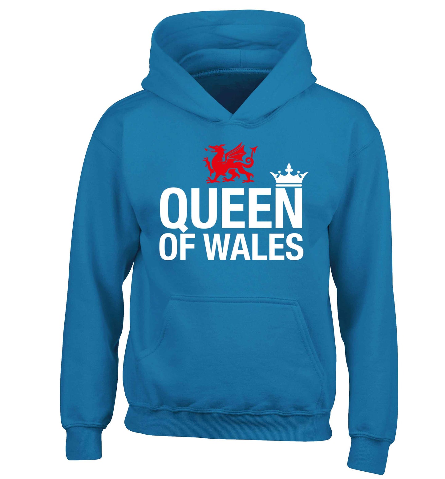 Queen of Wales children's blue hoodie 12-13 Years
