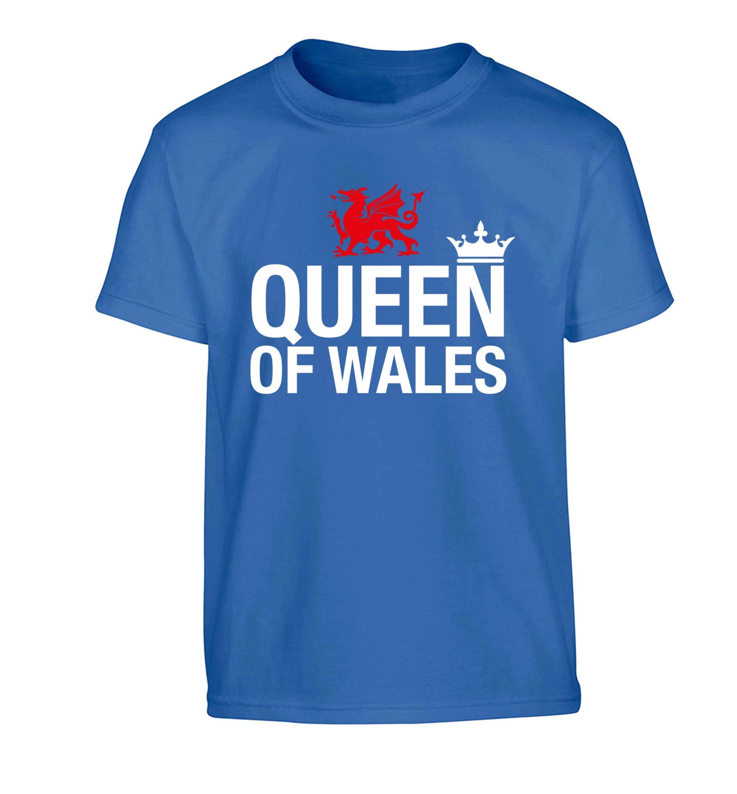 Queen of Wales Children's blue Tshirt 12-13 Years