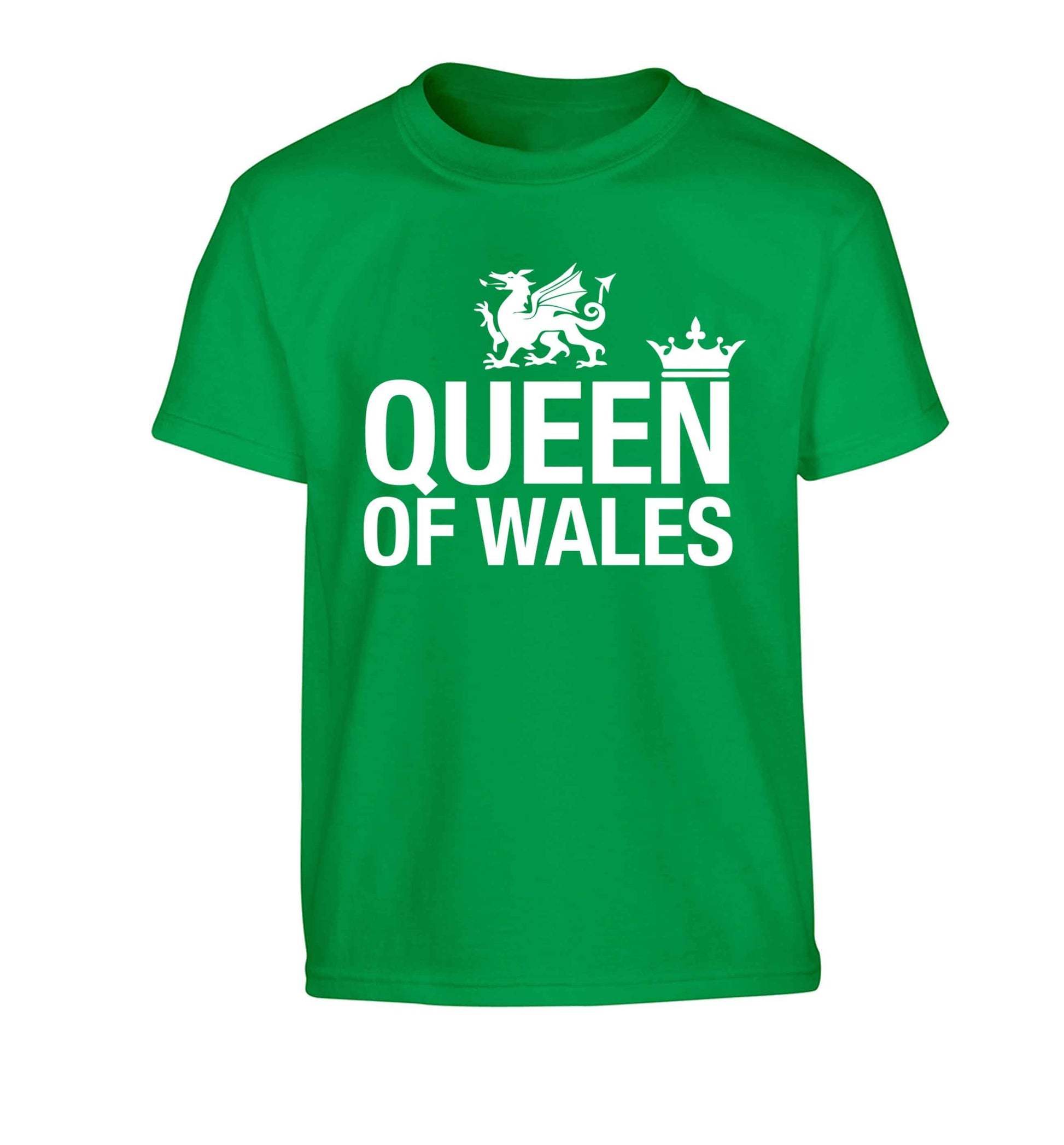 Queen of Wales Children's green Tshirt 12-13 Years