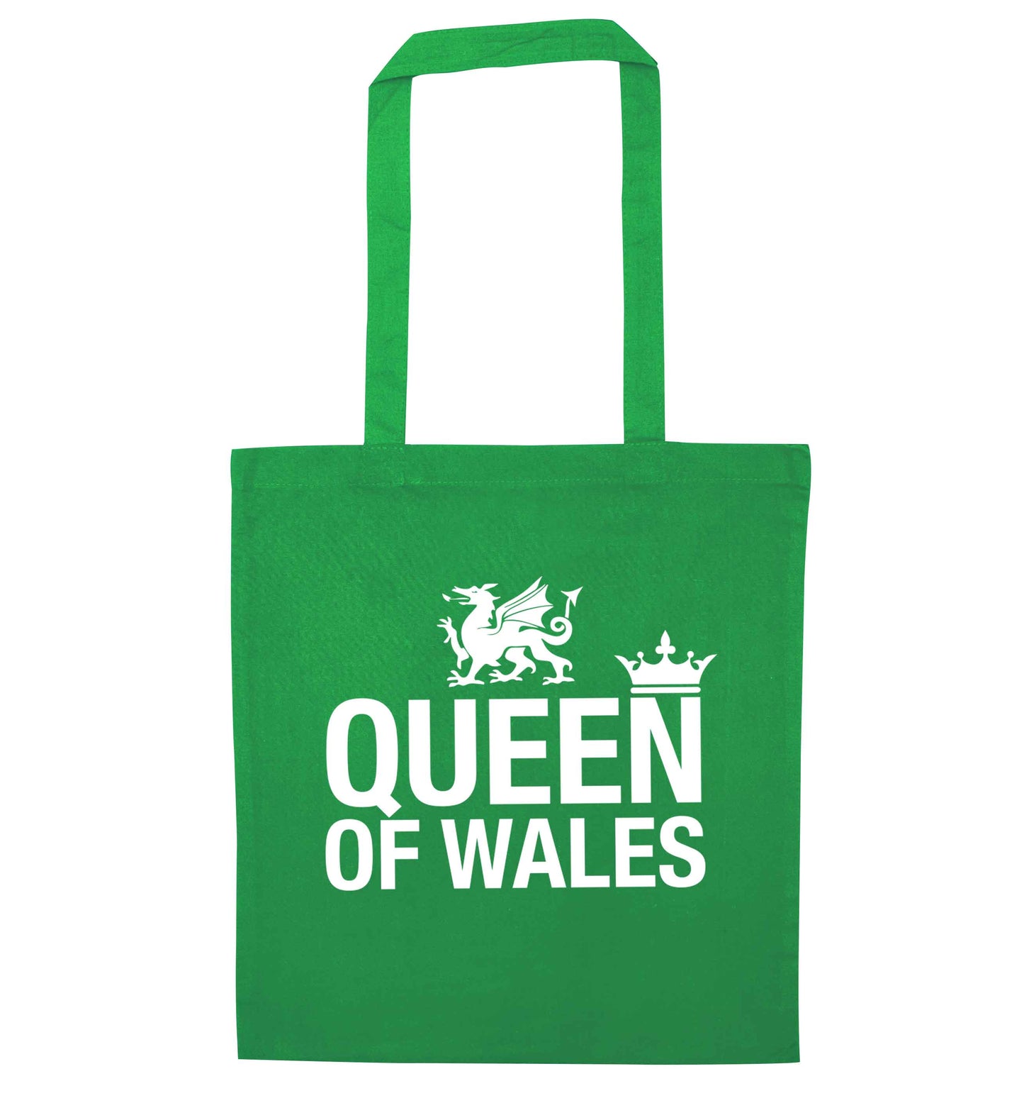 Queen of Wales green tote bag