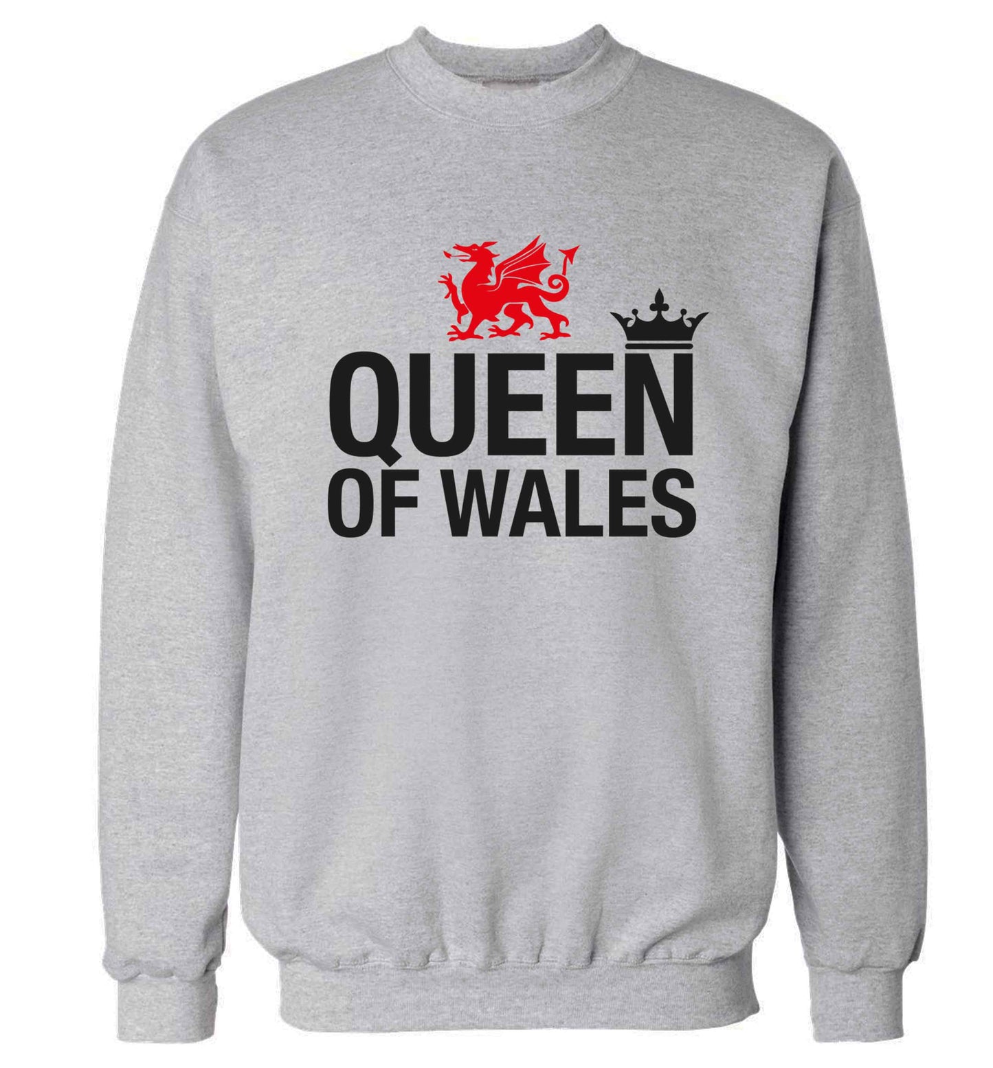 Queen of Wales Adult's unisex grey Sweater 2XL