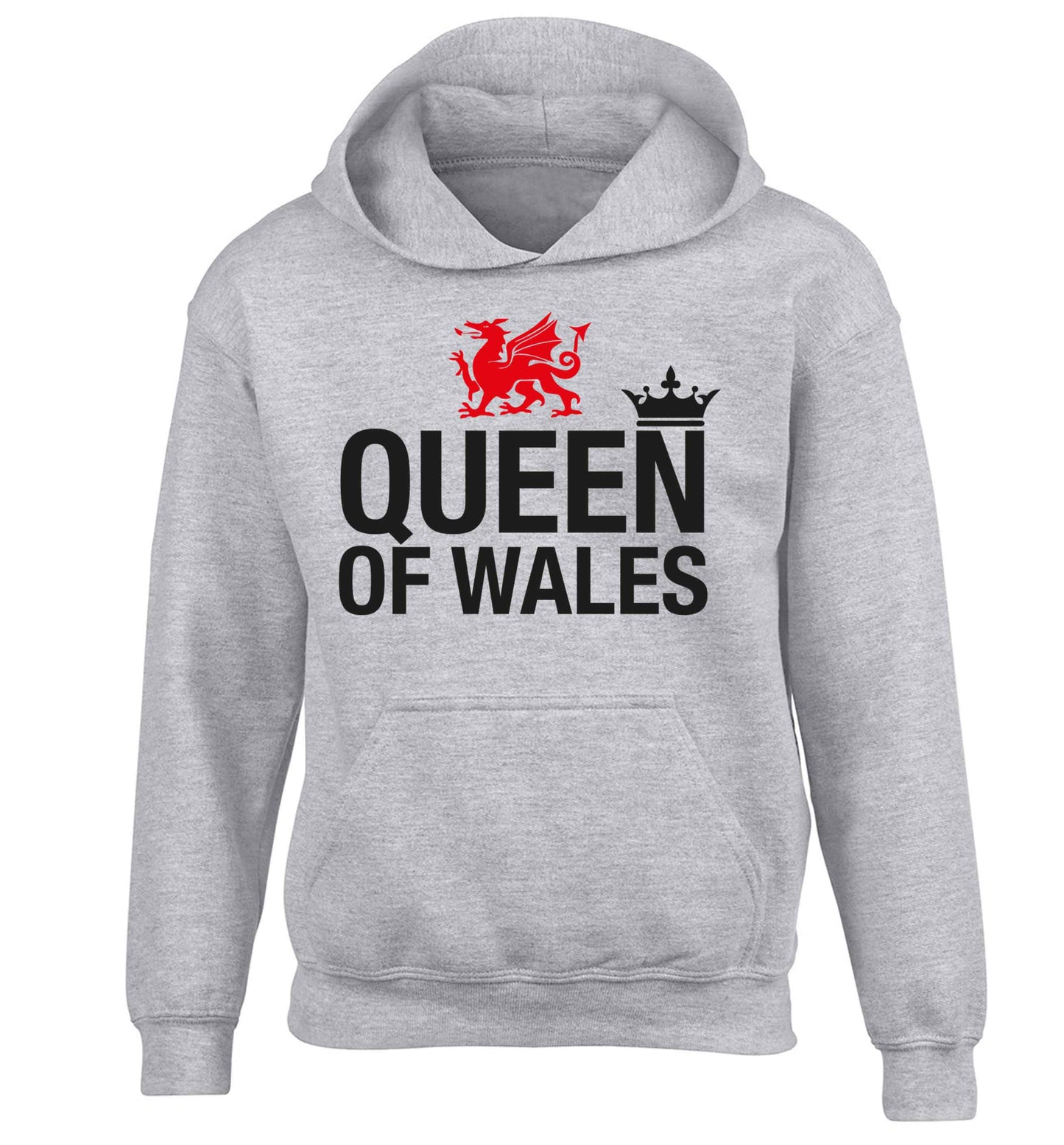 Queen of Wales children's grey hoodie 12-13 Years