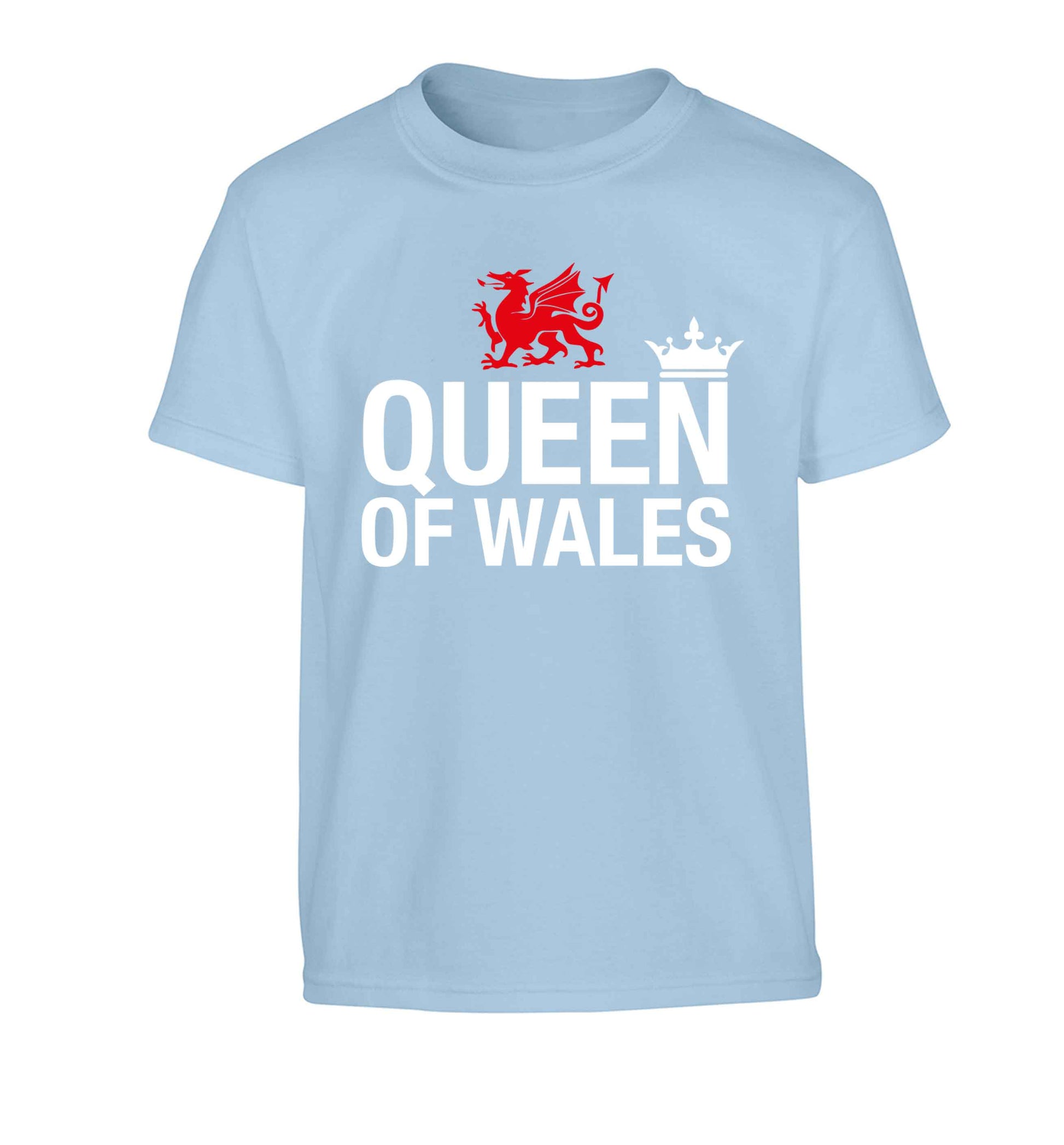 Queen of Wales Children's light blue Tshirt 12-13 Years