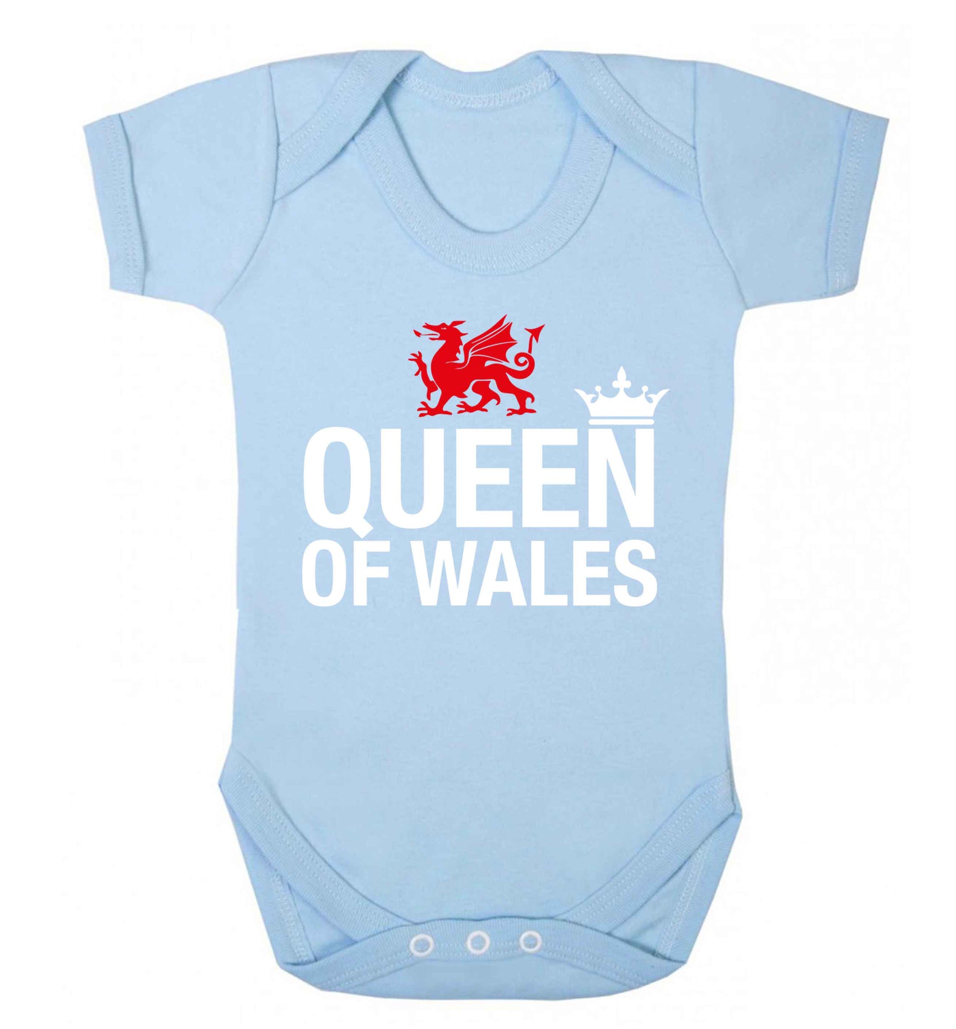 Queen of Wales Baby Vest pale blue 18-24 months