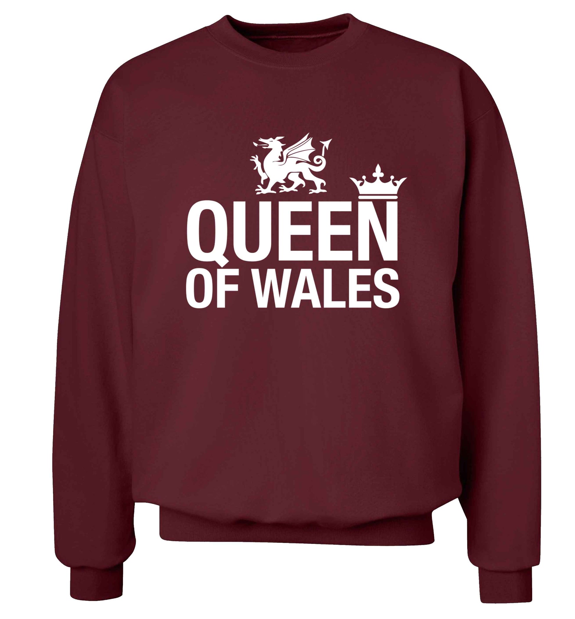 Queen of Wales Adult's unisex maroon Sweater 2XL