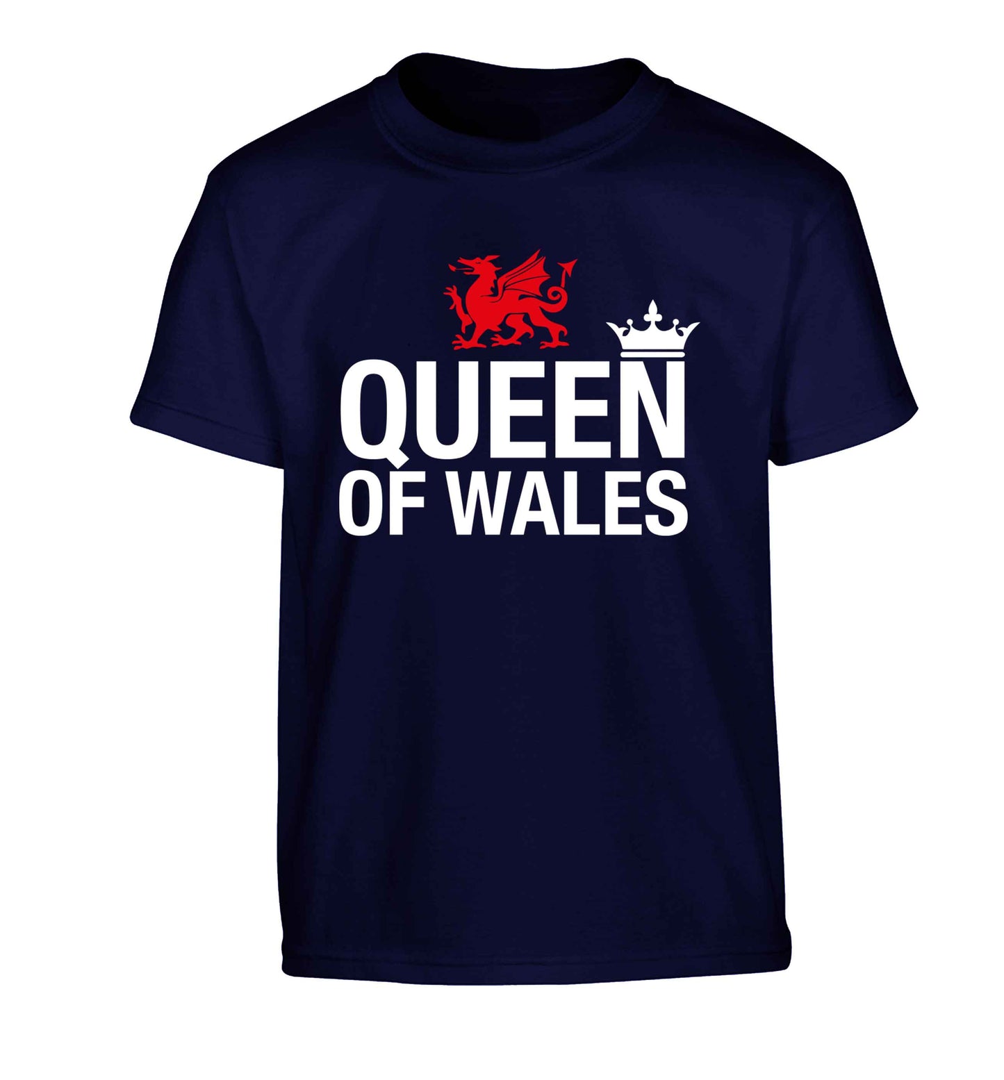 Queen of Wales Children's navy Tshirt 12-13 Years