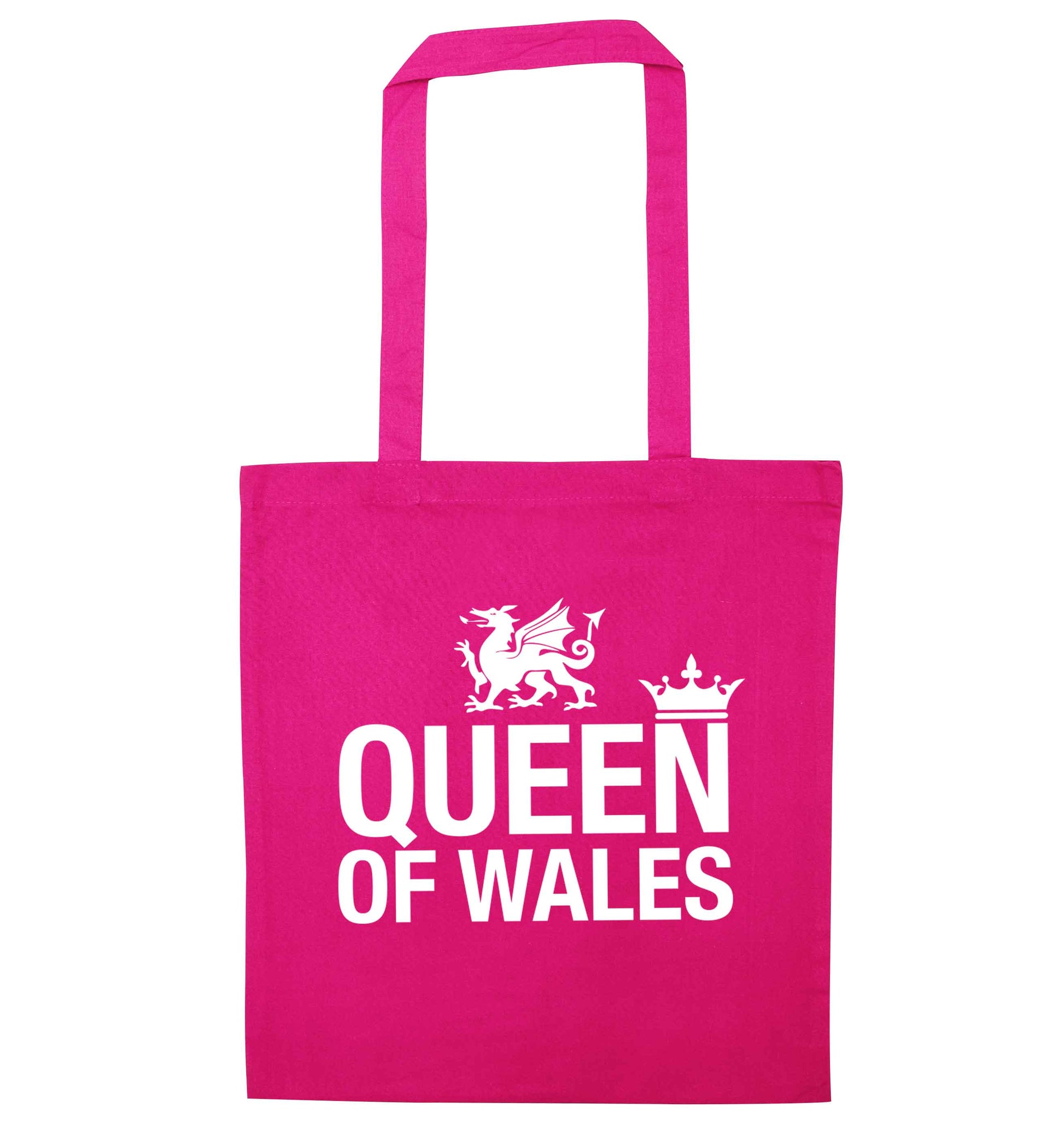 Queen of Wales pink tote bag