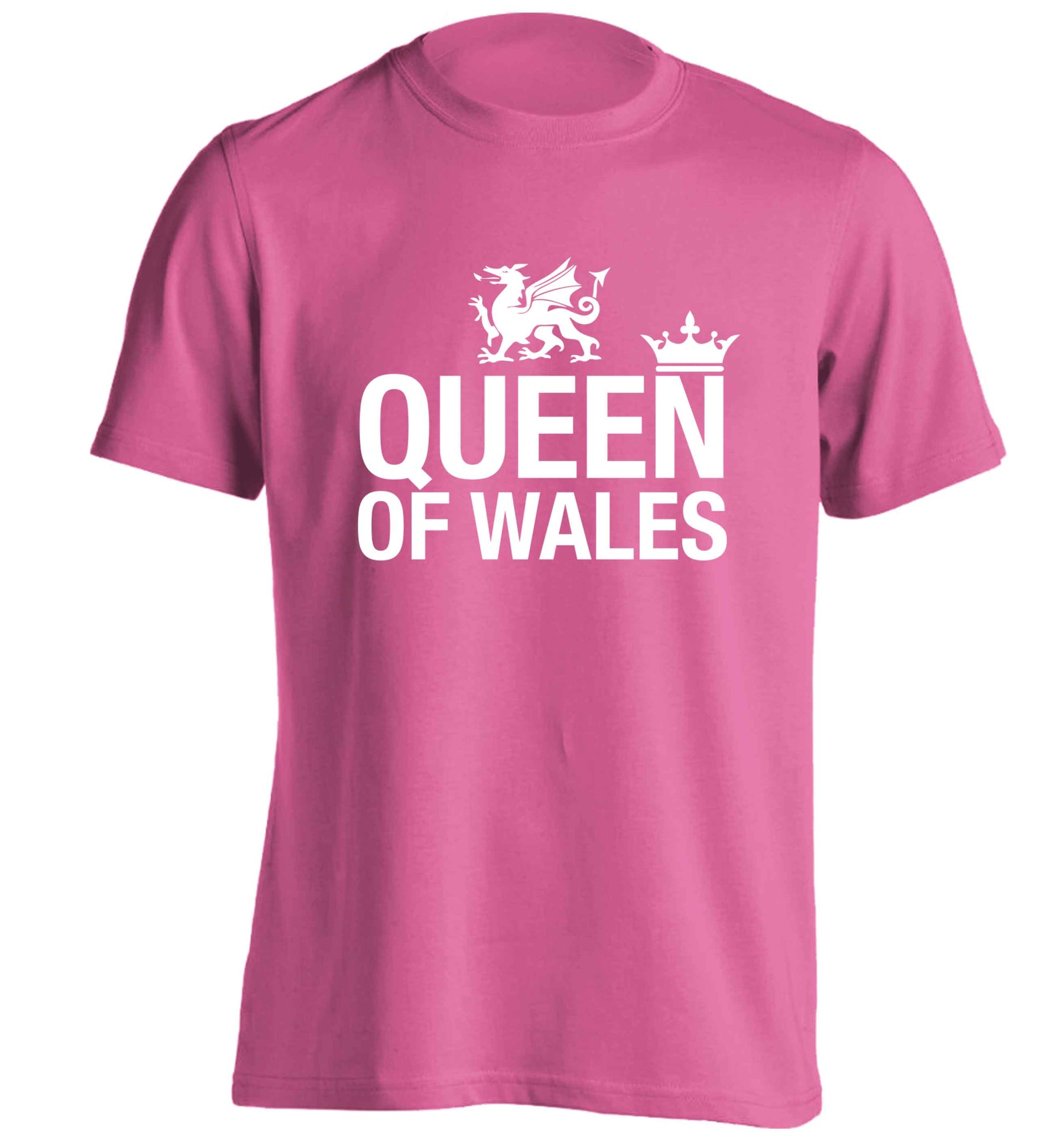 Queen of Wales adults unisex pink Tshirt 2XL