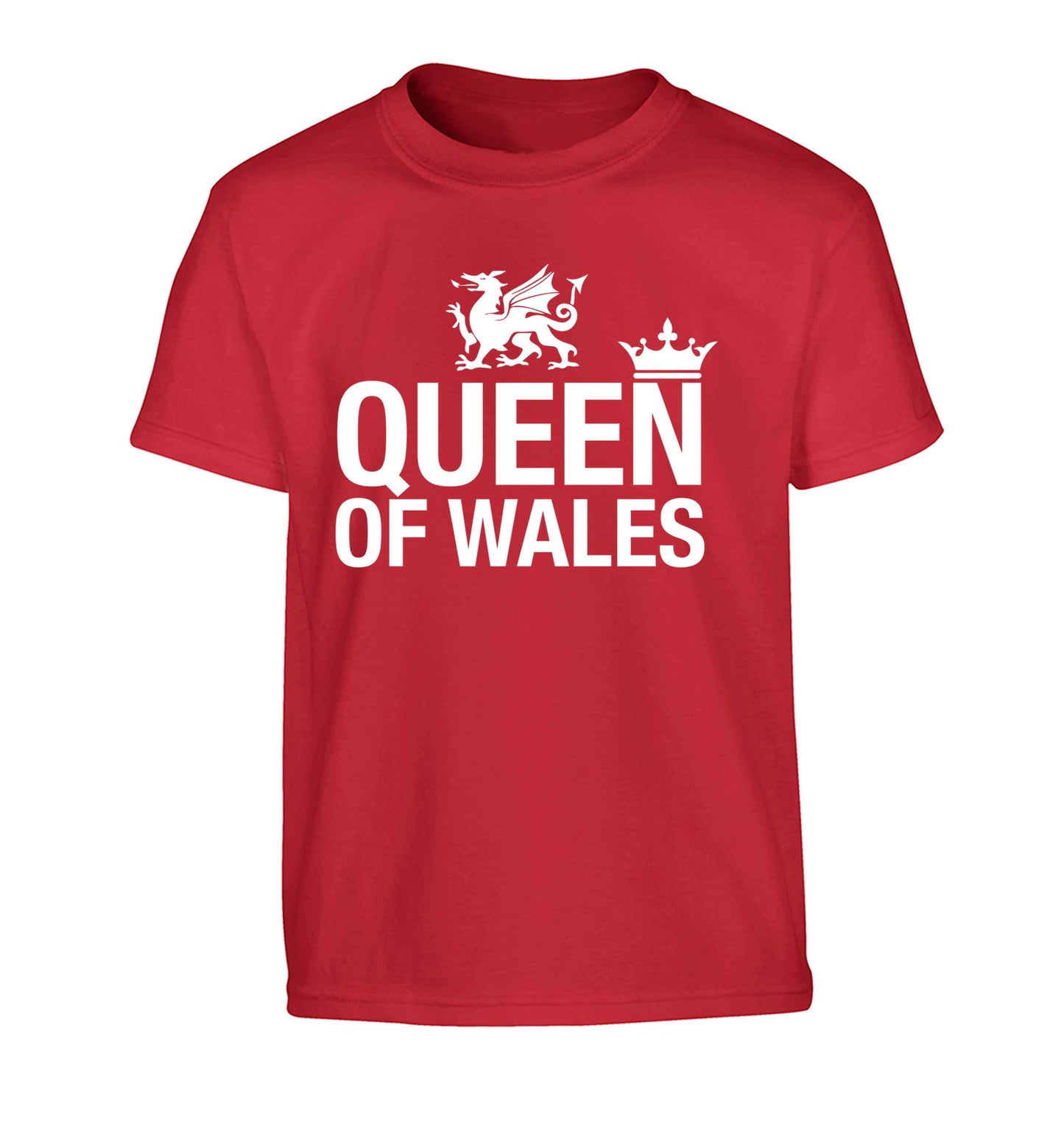 Queen of Wales Children's red Tshirt 12-13 Years