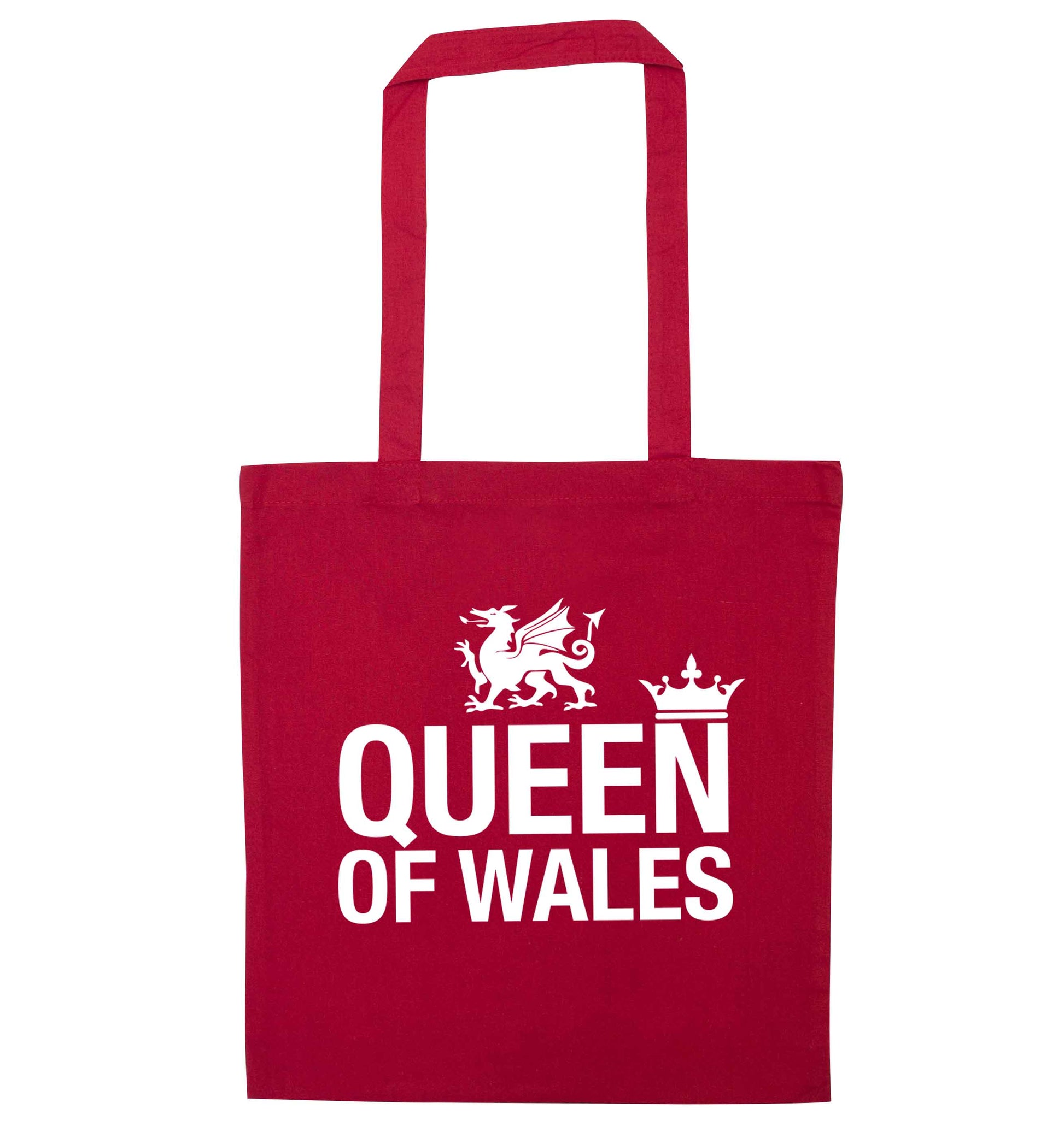 Queen of Wales red tote bag