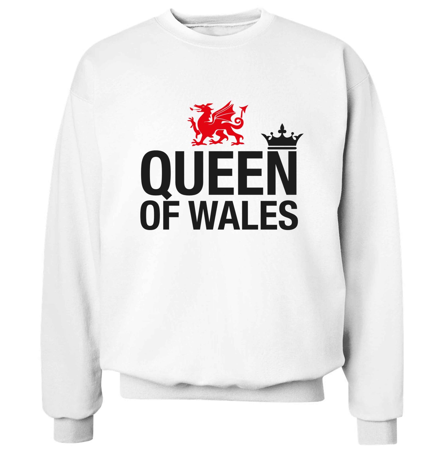 Queen of Wales Adult's unisex white Sweater 2XL