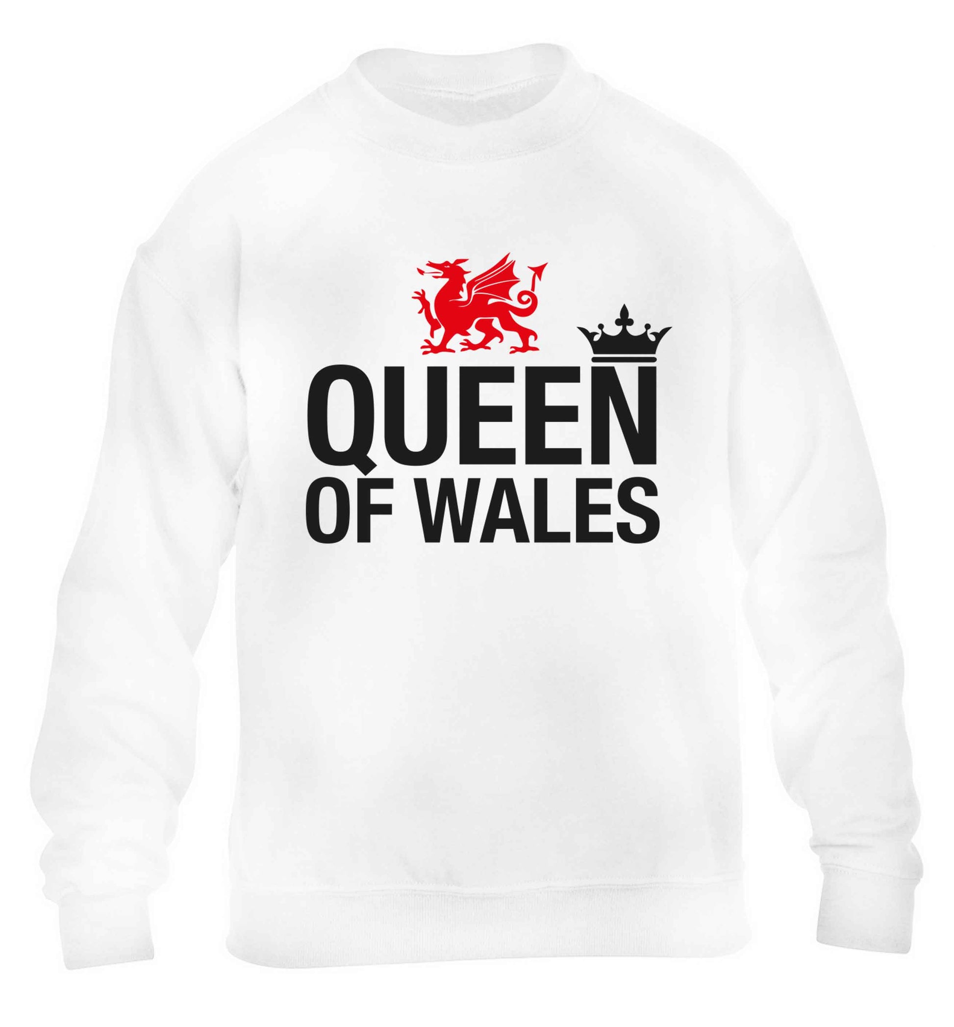 Queen of Wales children's white sweater 12-13 Years