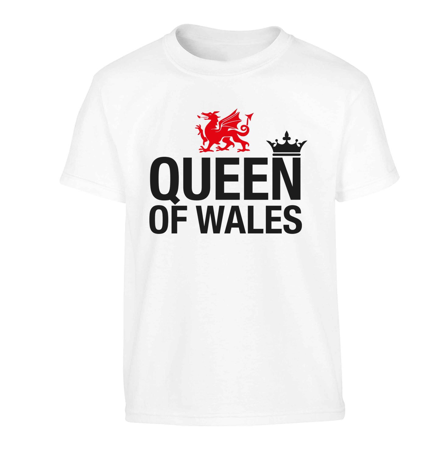 Queen of Wales Children's white Tshirt 12-13 Years