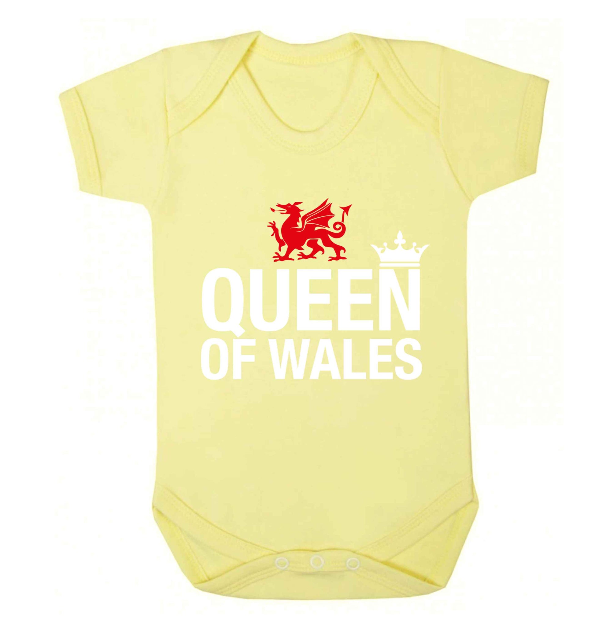 Queen of Wales Baby Vest pale yellow 18-24 months