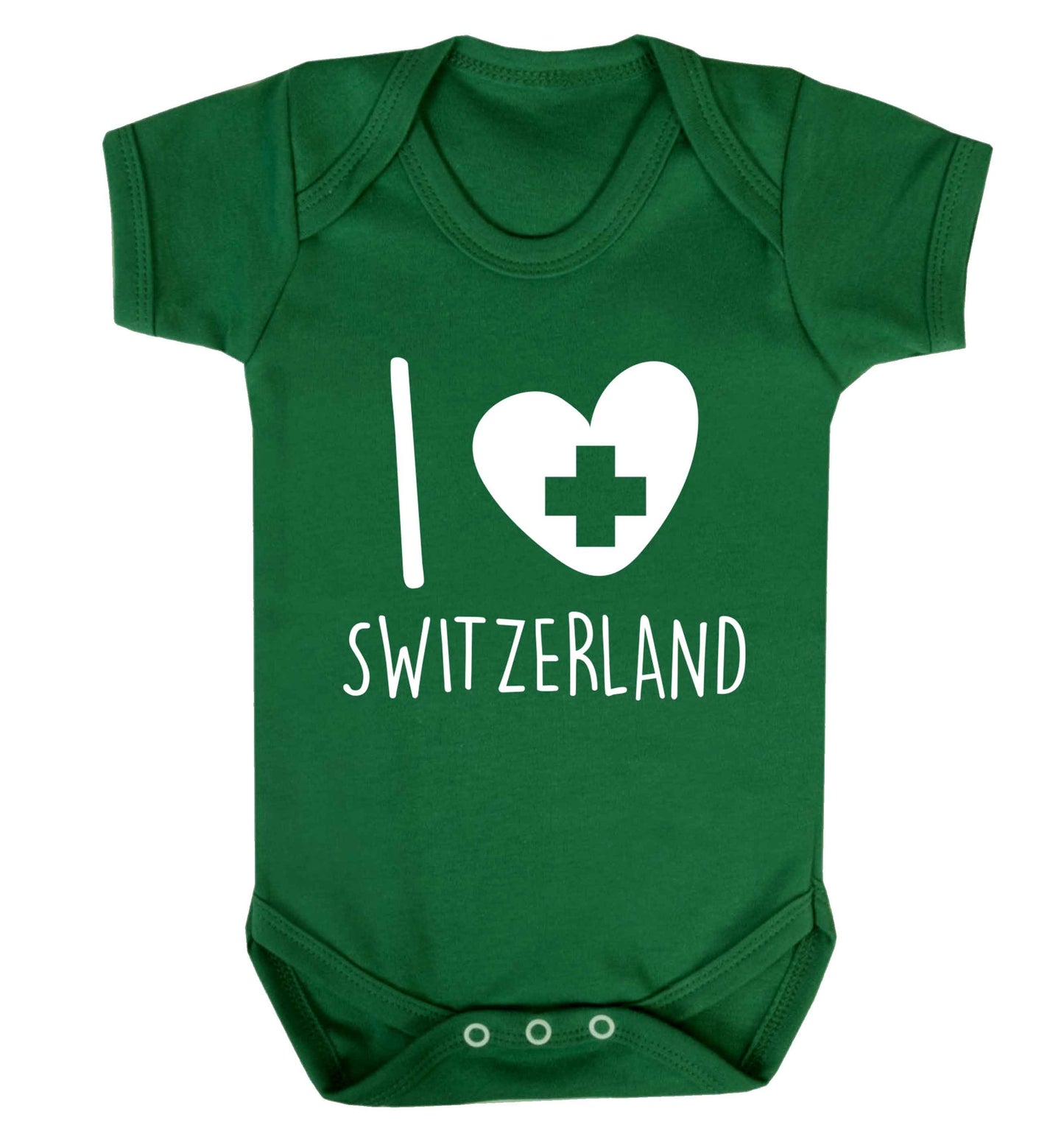 I love switzerland Baby Vest green 18-24 months