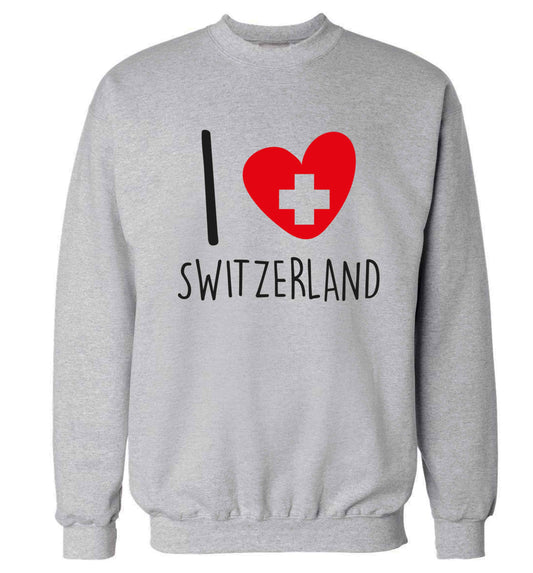 I love switzerland Adult's unisex grey Sweater 2XL