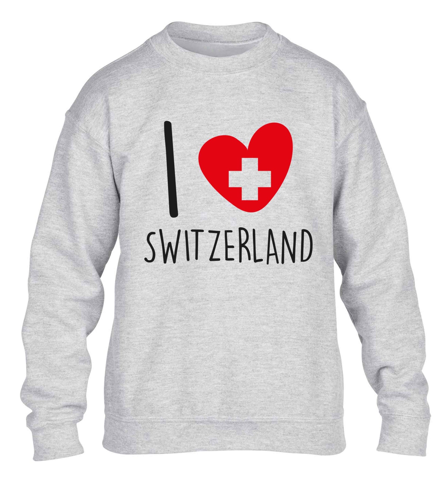 I love switzerland children's grey sweater 12-13 Years